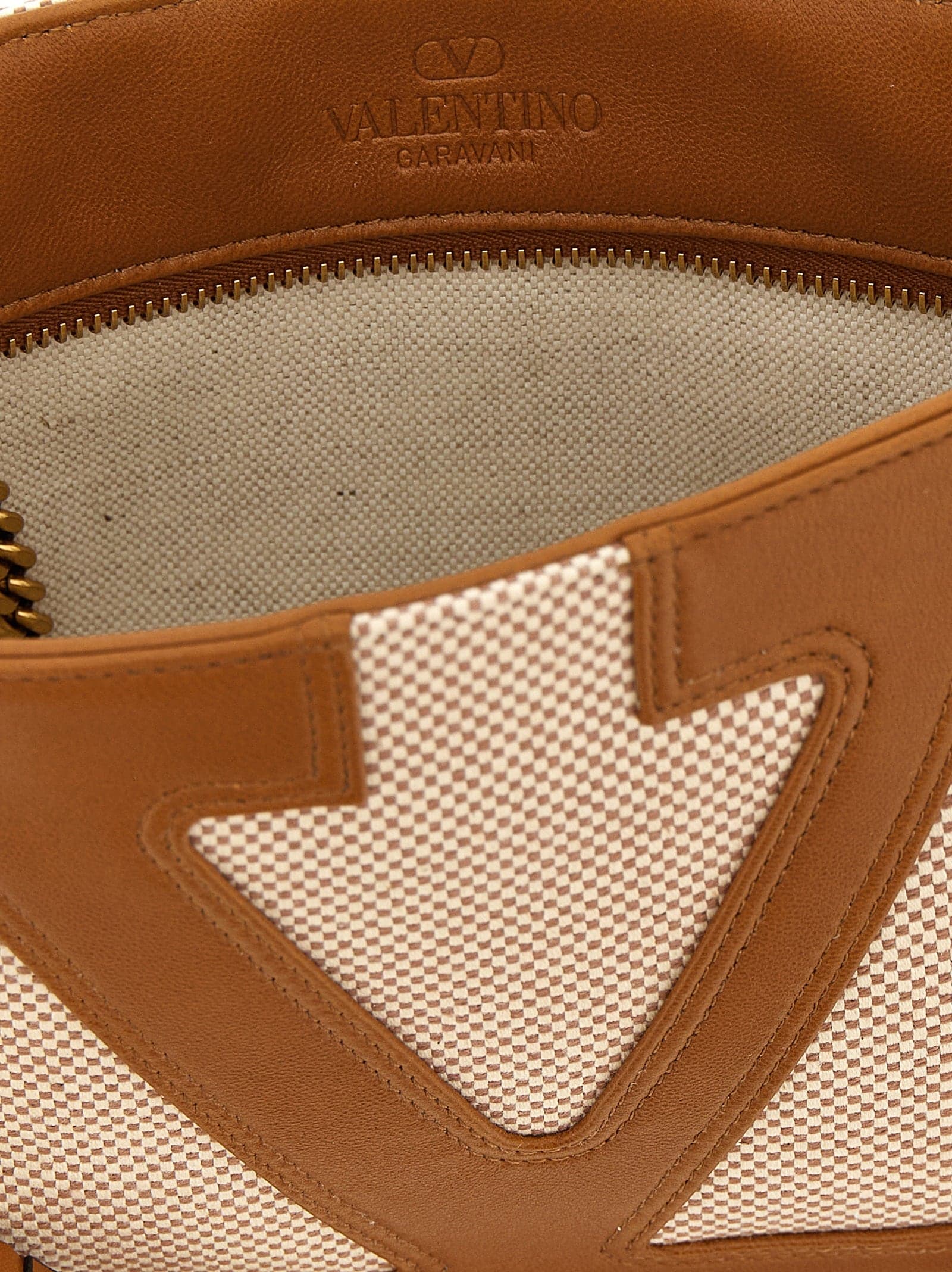 Brown Cotton Shoulder Bag - 4