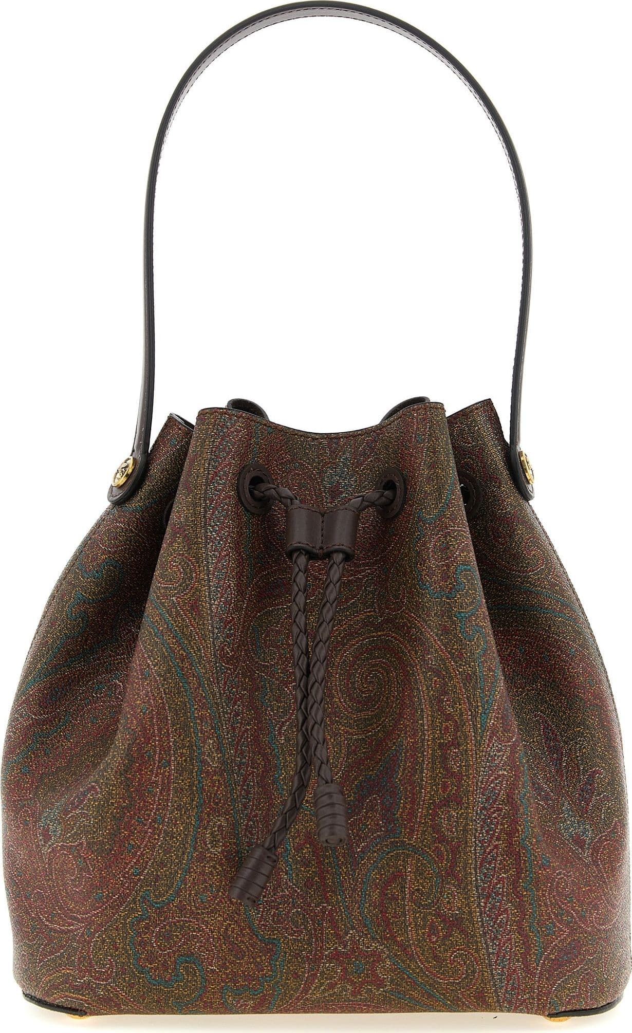 Brown Cotton Handbag