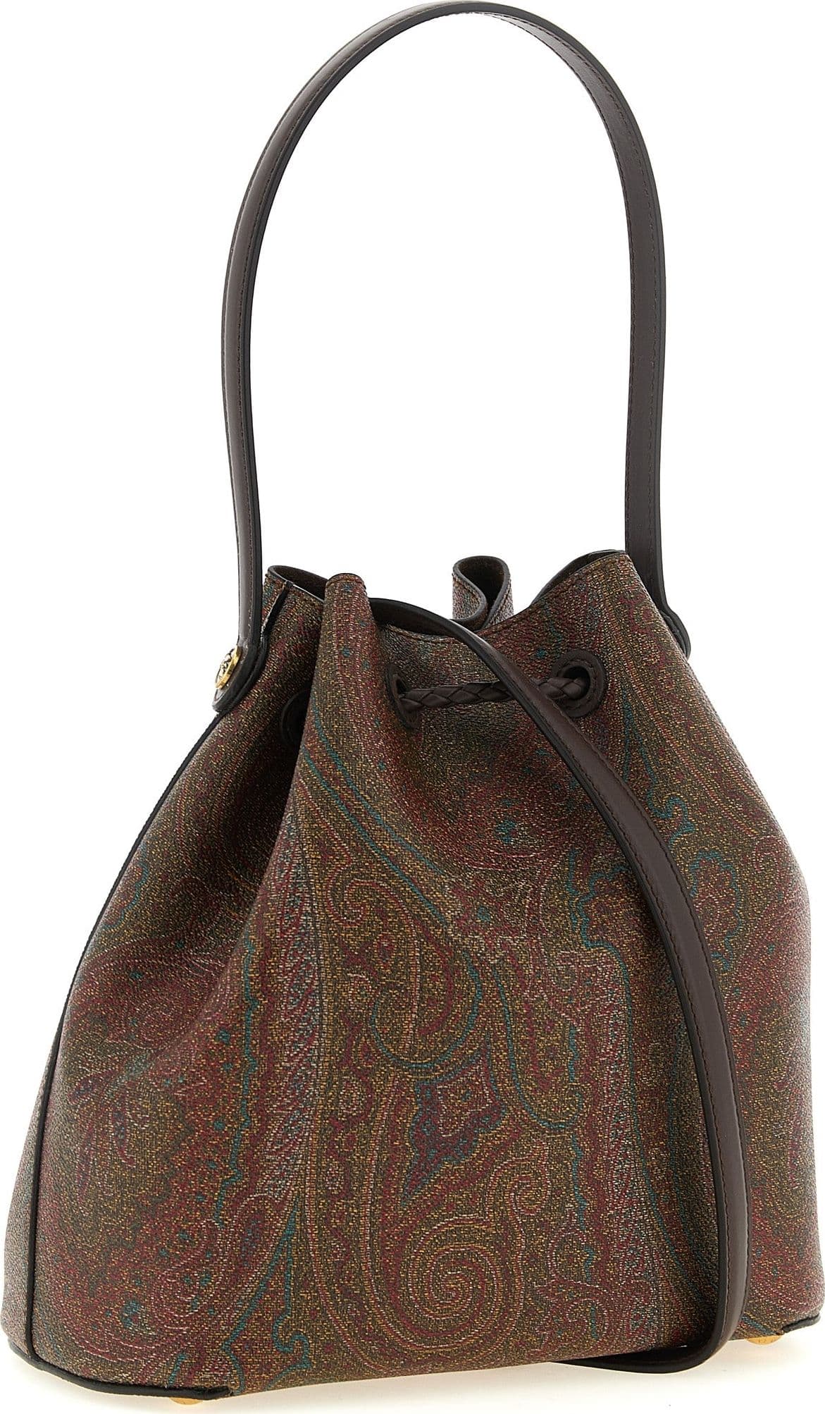 Brown Cotton Handbag - 2