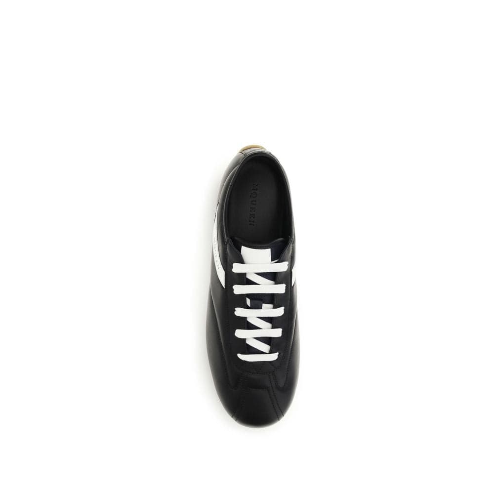 Black Calf Leather Bos Taurus Low Top Sneakers - 4