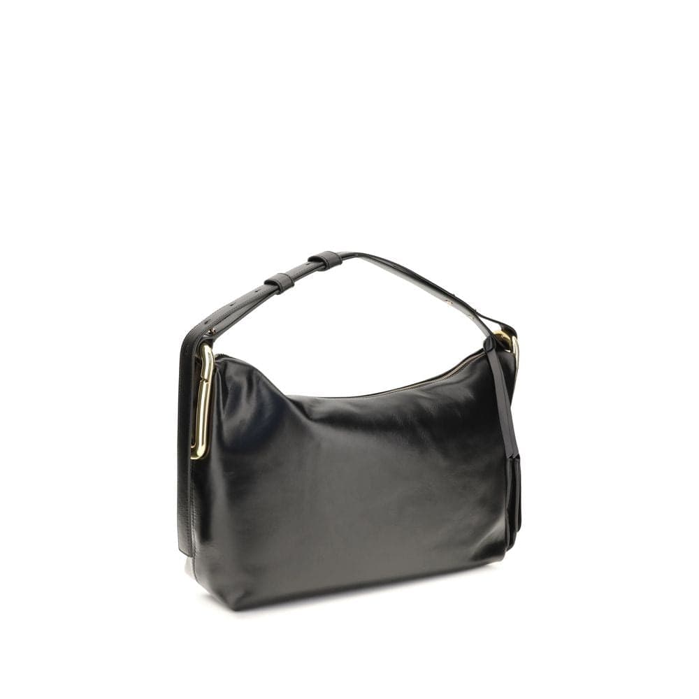 Black Calf Leather Bos Taurus Shoulder Bag - 3