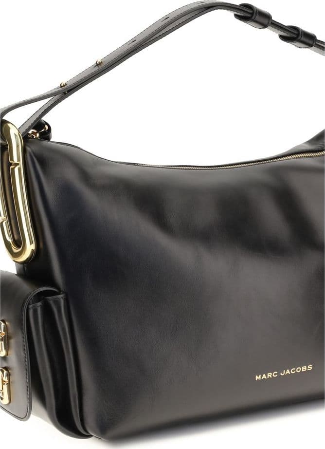 Black Calf Leather Bos Taurus Shoulder Bag - 4