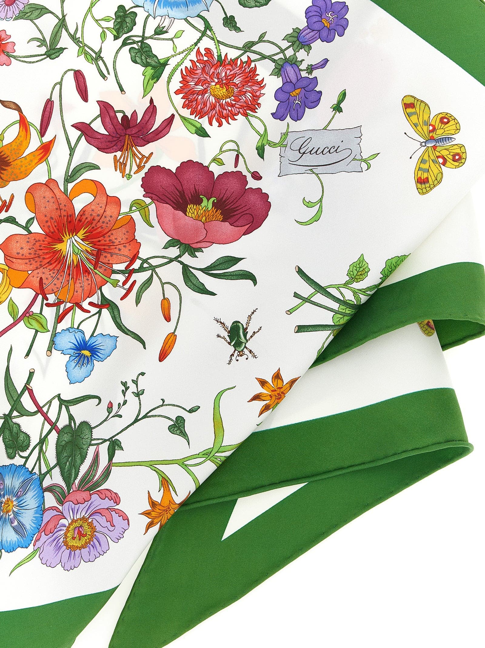 White Silk Foulard - 2