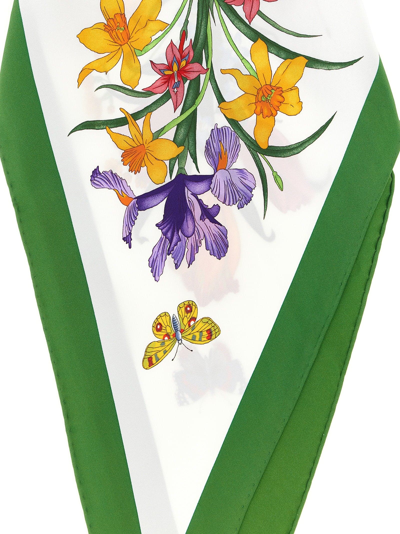 White Silk Foulard - 3