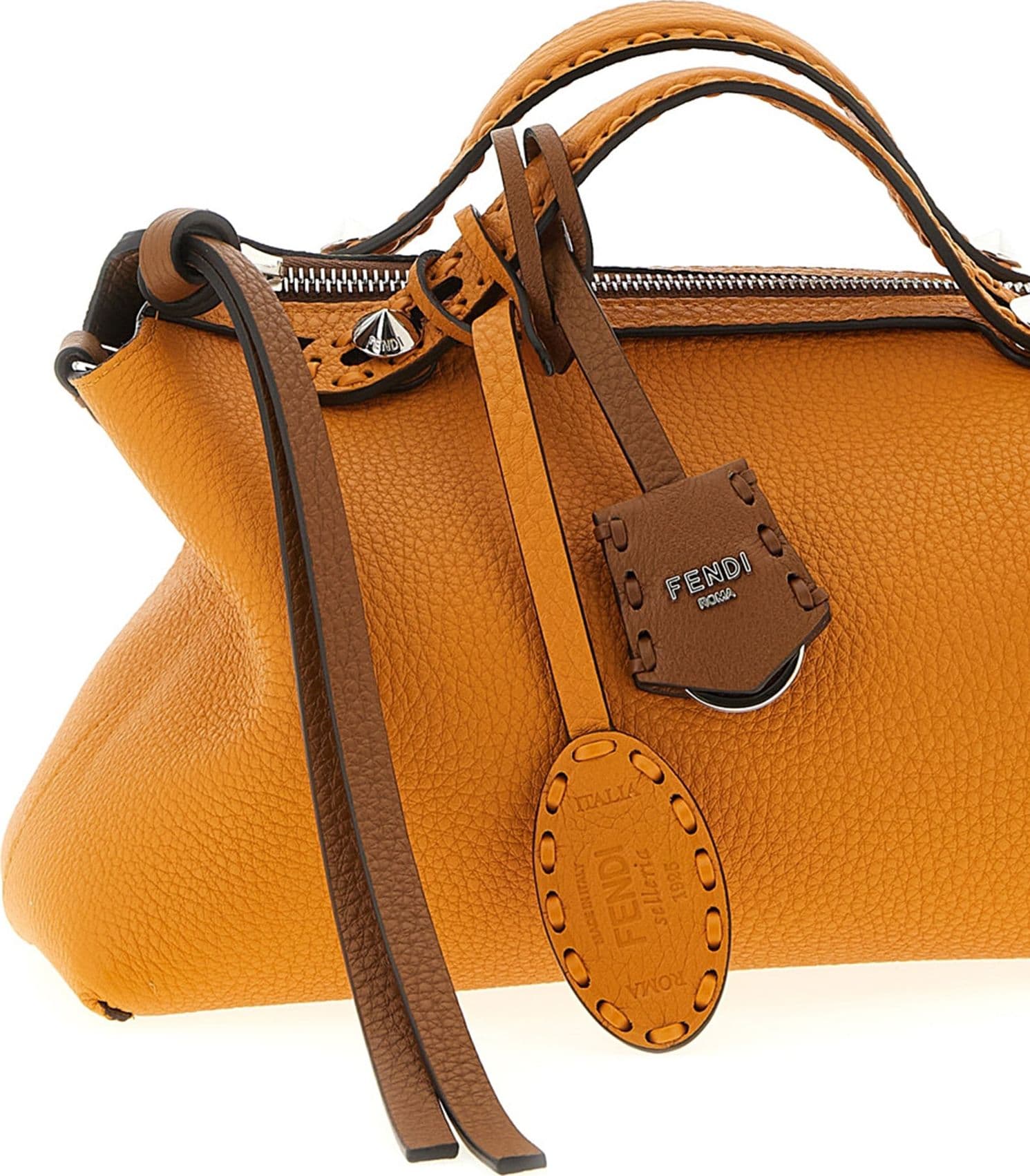 Brown Calfskin Handbag - 3