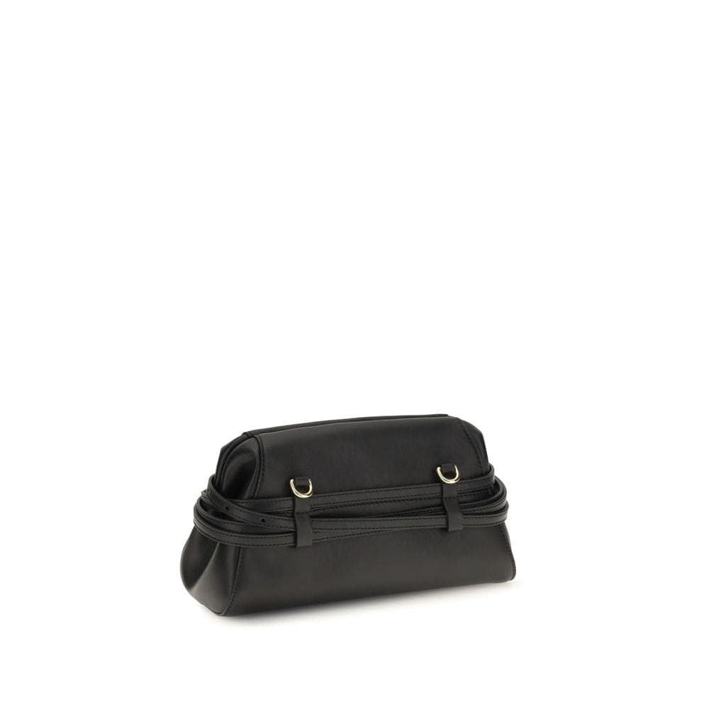 Black Goatskin Clutch Bag - 3