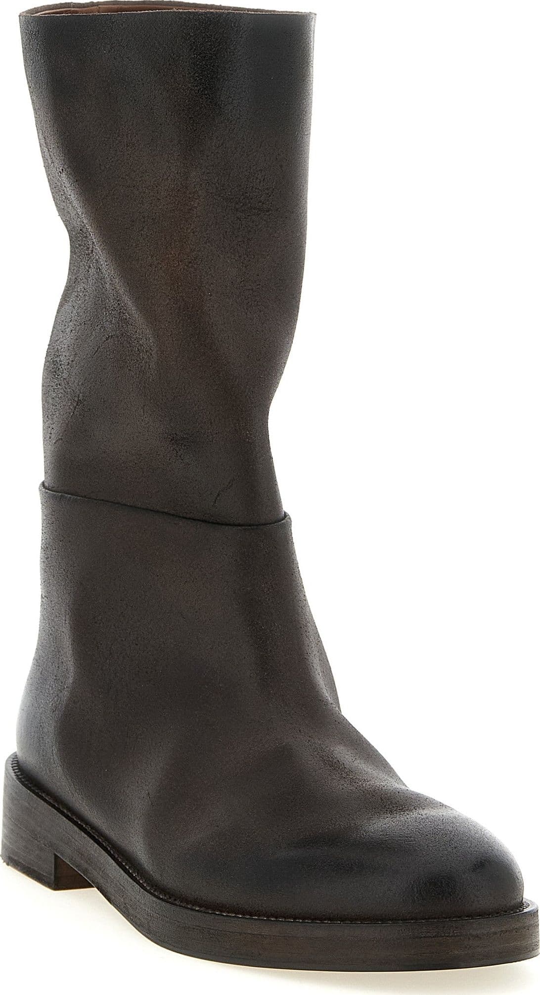 Brown Calfskin Over The Knee - 2