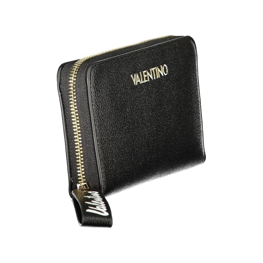 Black Polyurethane Women's Wallet - 3