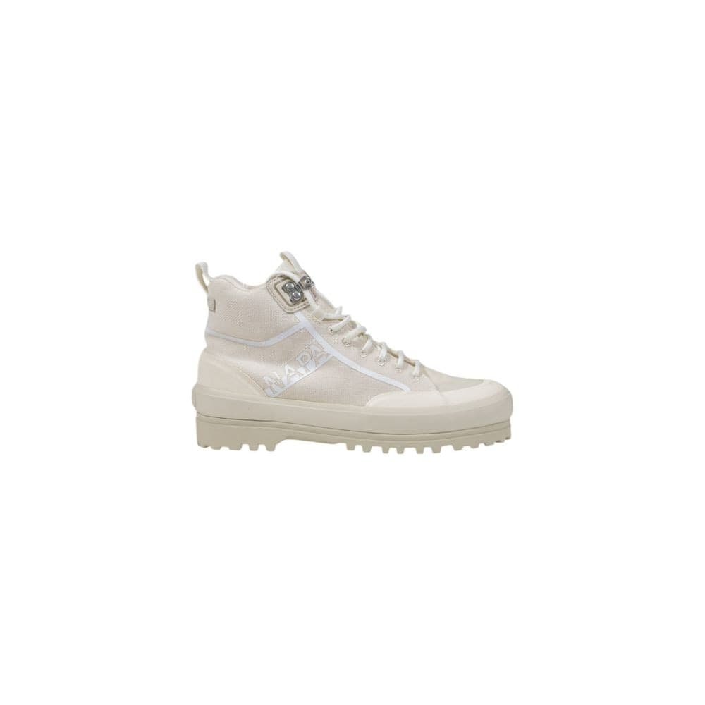 Beige Fabric Sneakers - 5