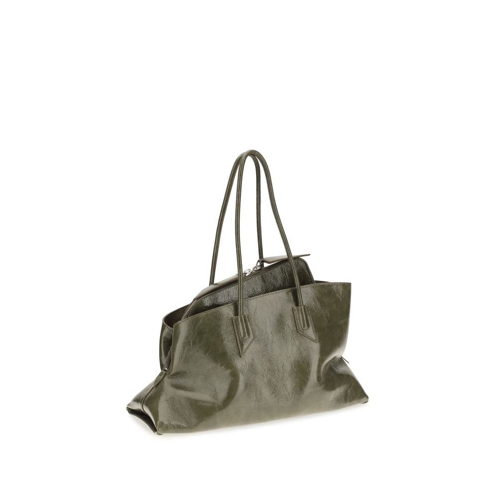 Bicolor Calf Leather Bos Taurus Shoulder Bag - 3
