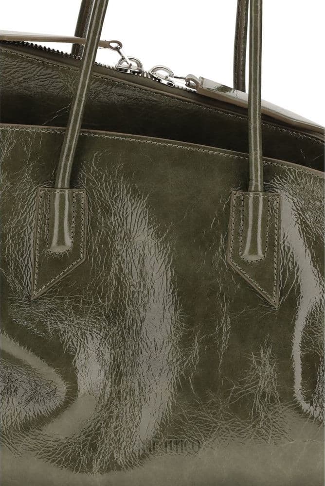 Bicolor Calf Leather Bos Taurus Shoulder Bag - 4