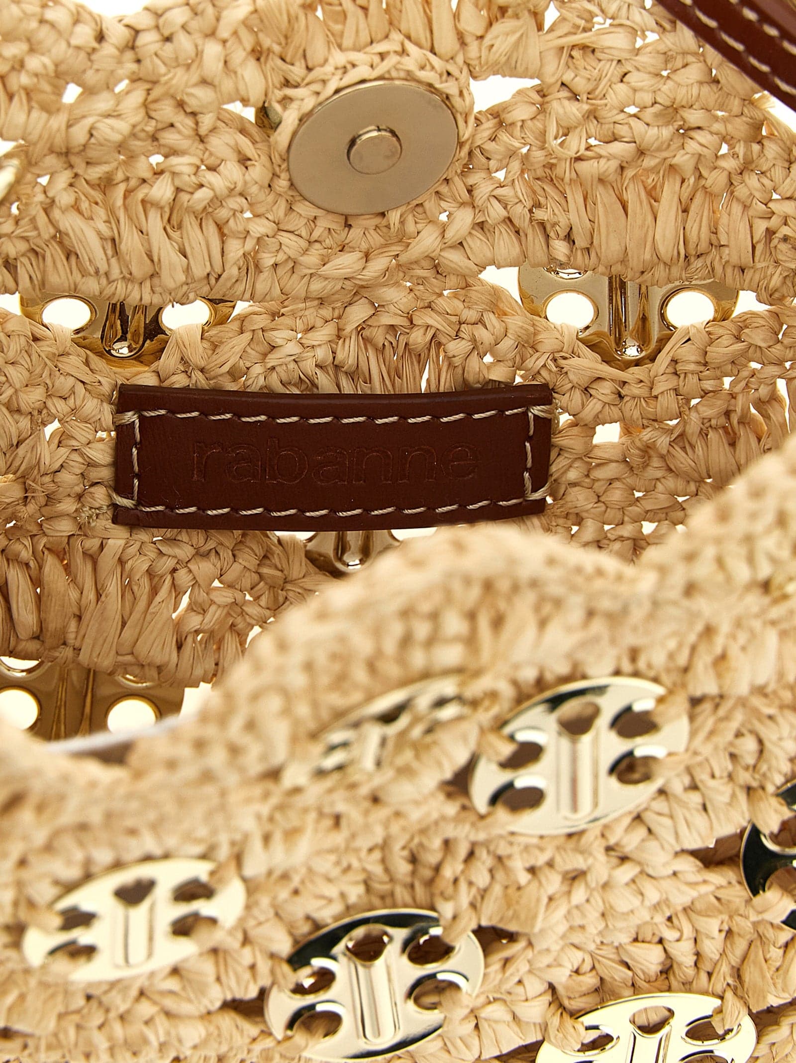 Beige Ramie Shoulder Bag - 4