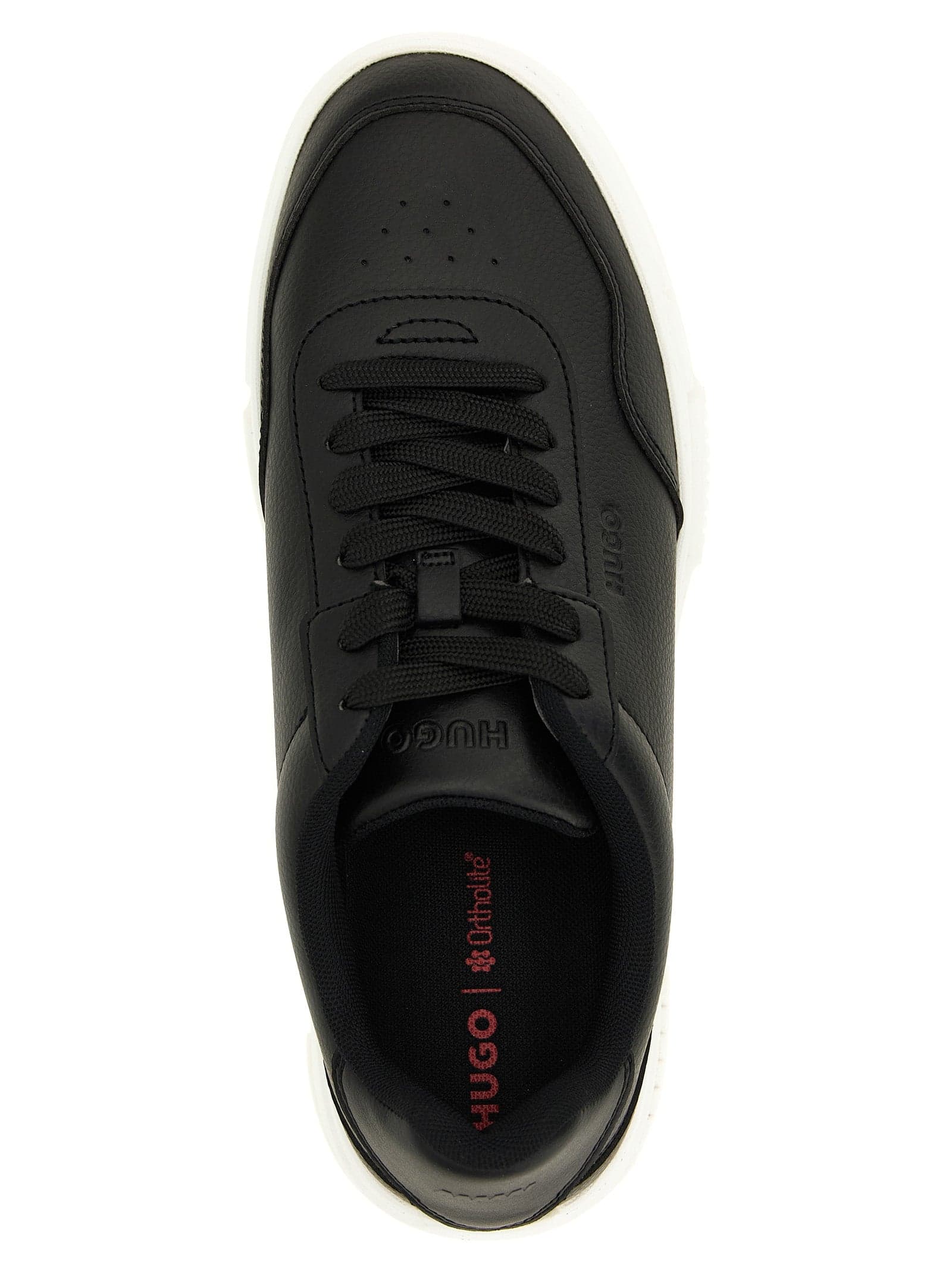 Black Polyester Low Top Sneakers - 4
