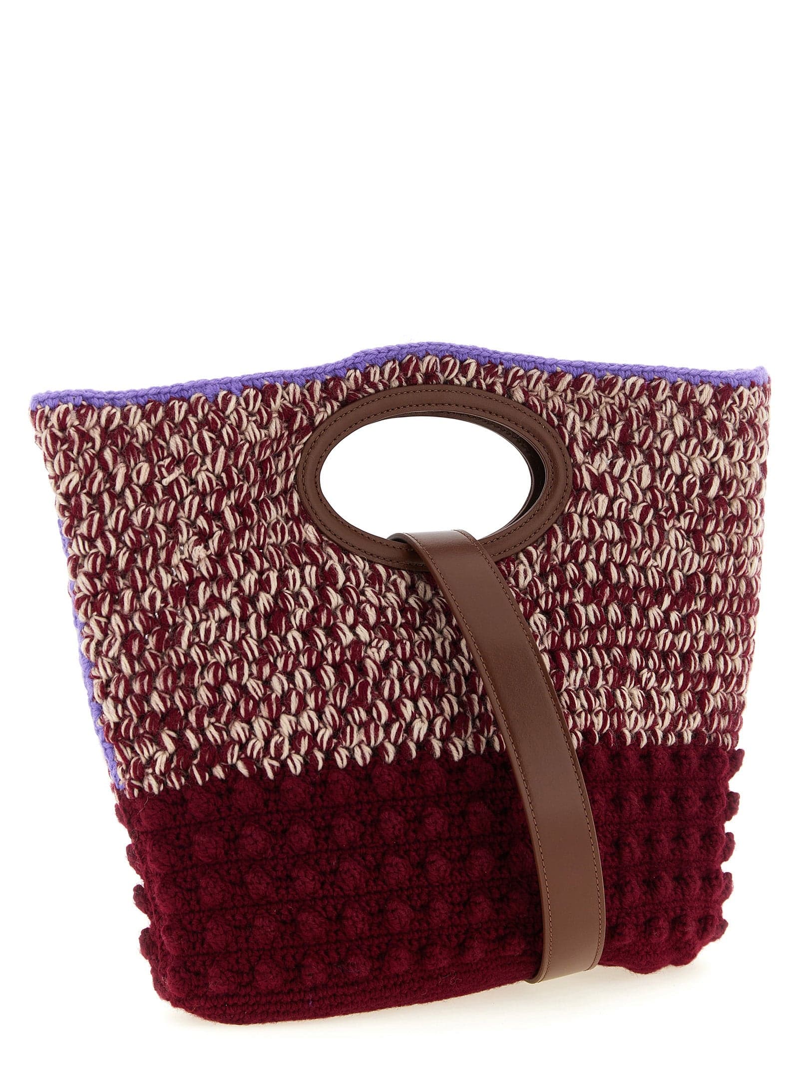 Bordeaux Wool Handbag - 2