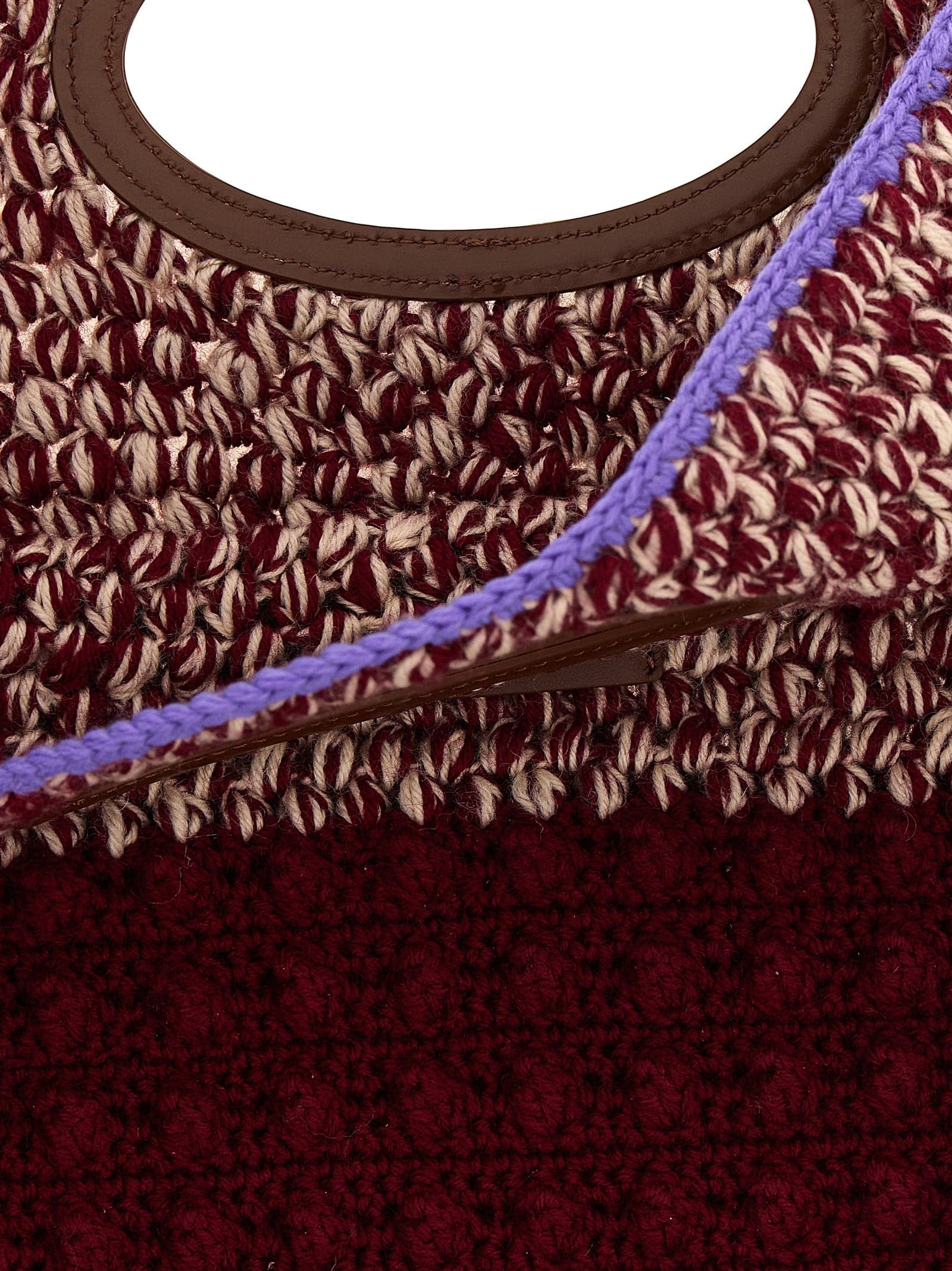Bordeaux Wool Handbag - 4