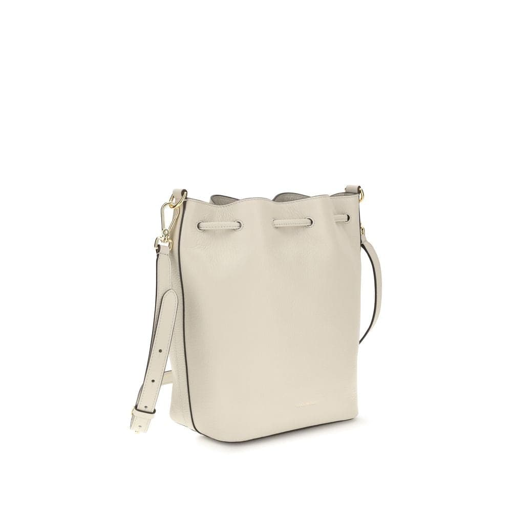 Beige Calf Leather Bos Taurus Backet Bag - 3