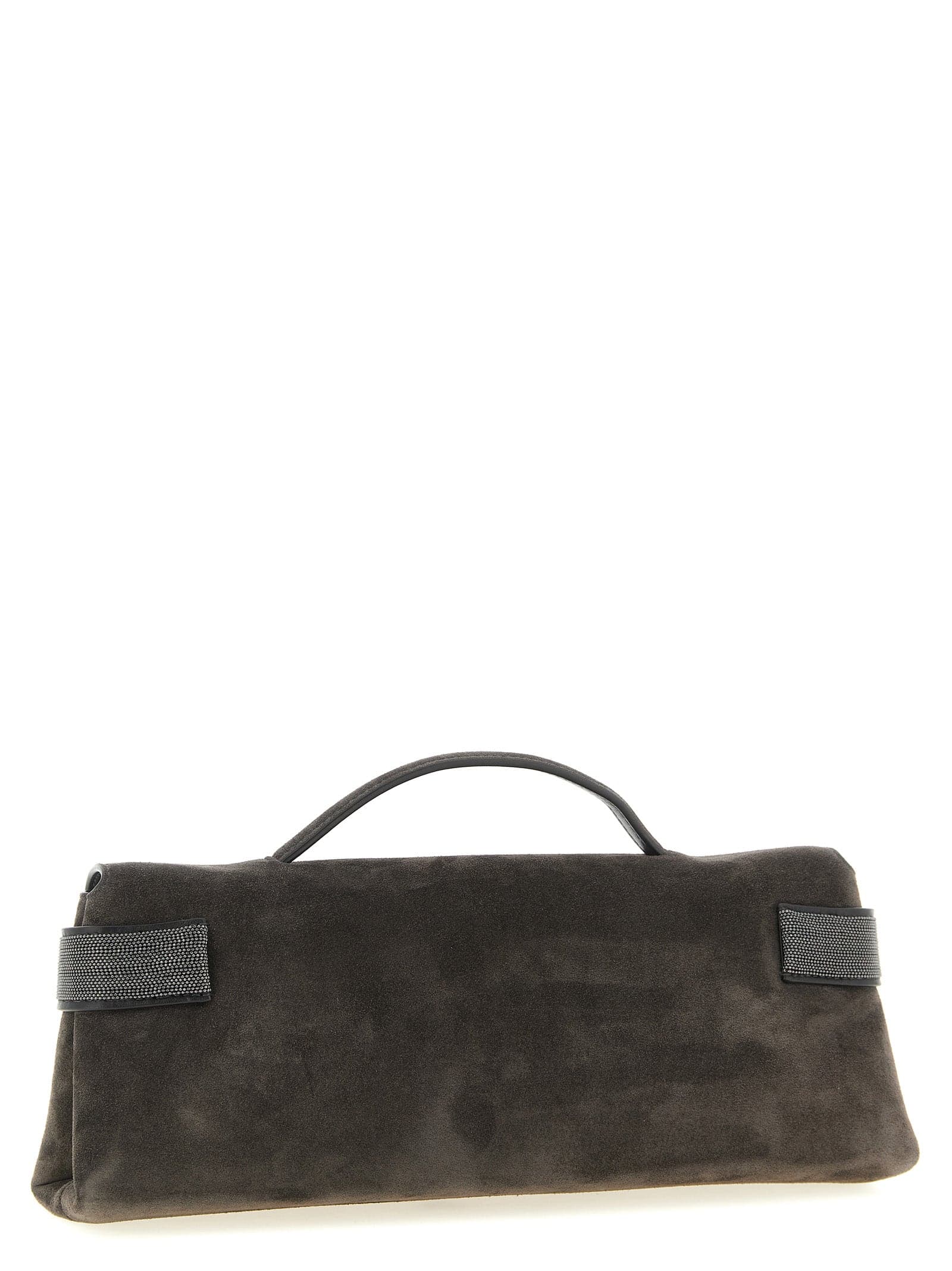 Brown Calfskin Clutch Bag - 2