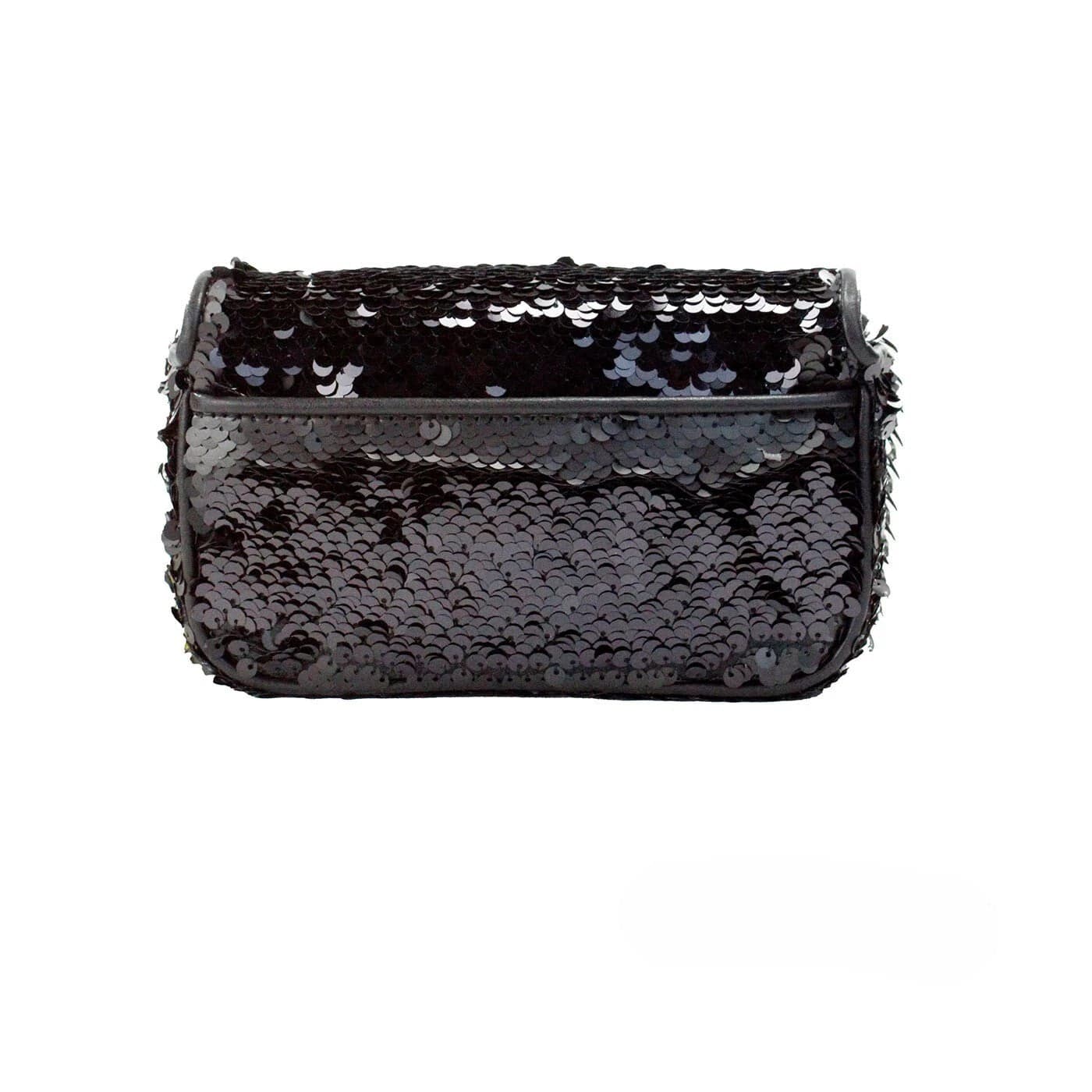 Marc Jacobs The Mini J Marc Shoulder Bag Black Sequined Crossbody Bag - 3