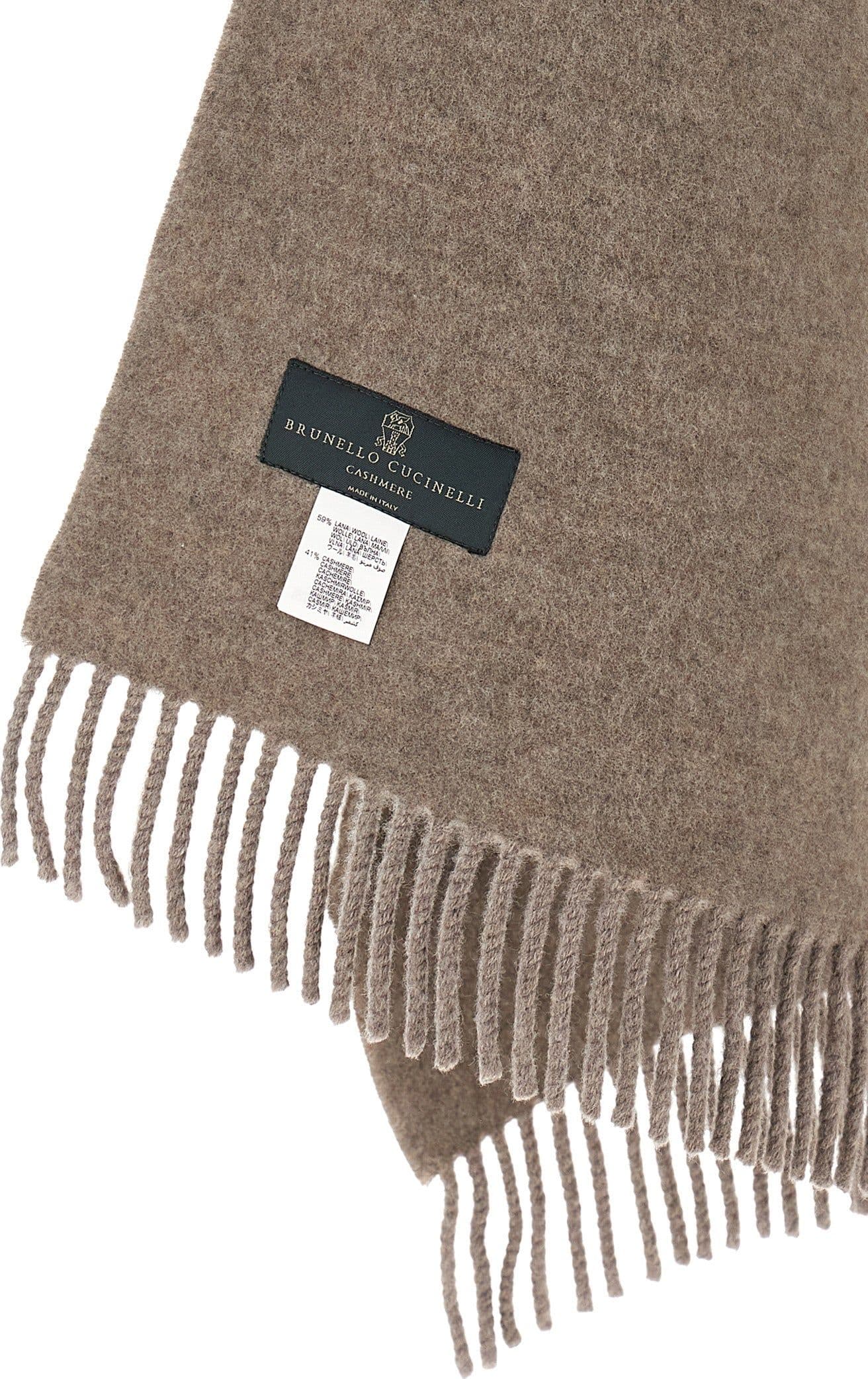 Brown Wool Scarf - 4