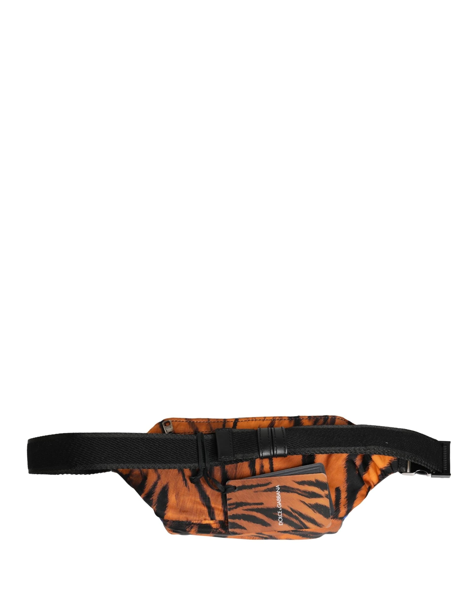 Brown Tiger Print Nylon Fanny Waist Pack Borse Men Bag - 6