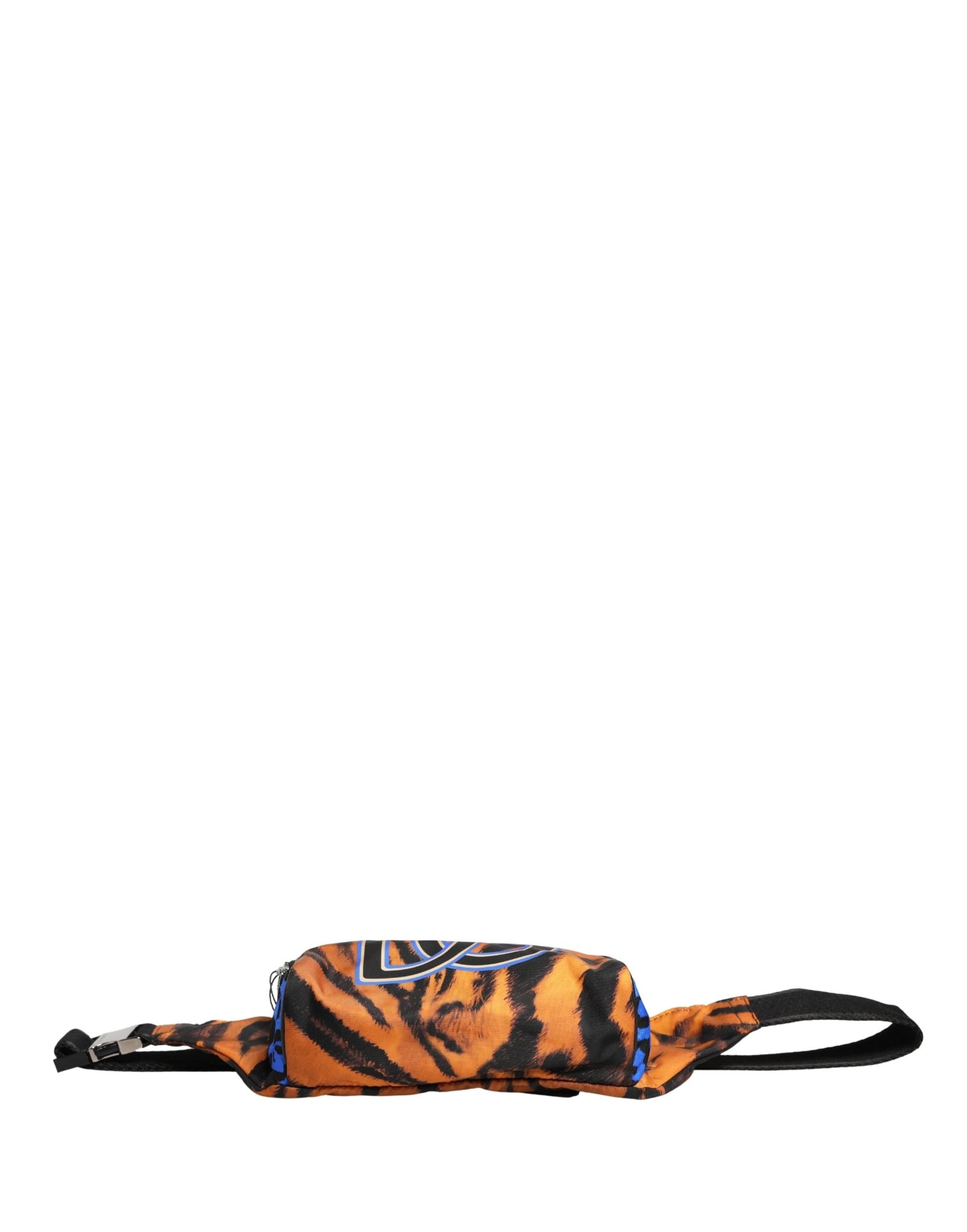 Brown Tiger Print Nylon Fanny Waist Pack Borse Men Bag - 7