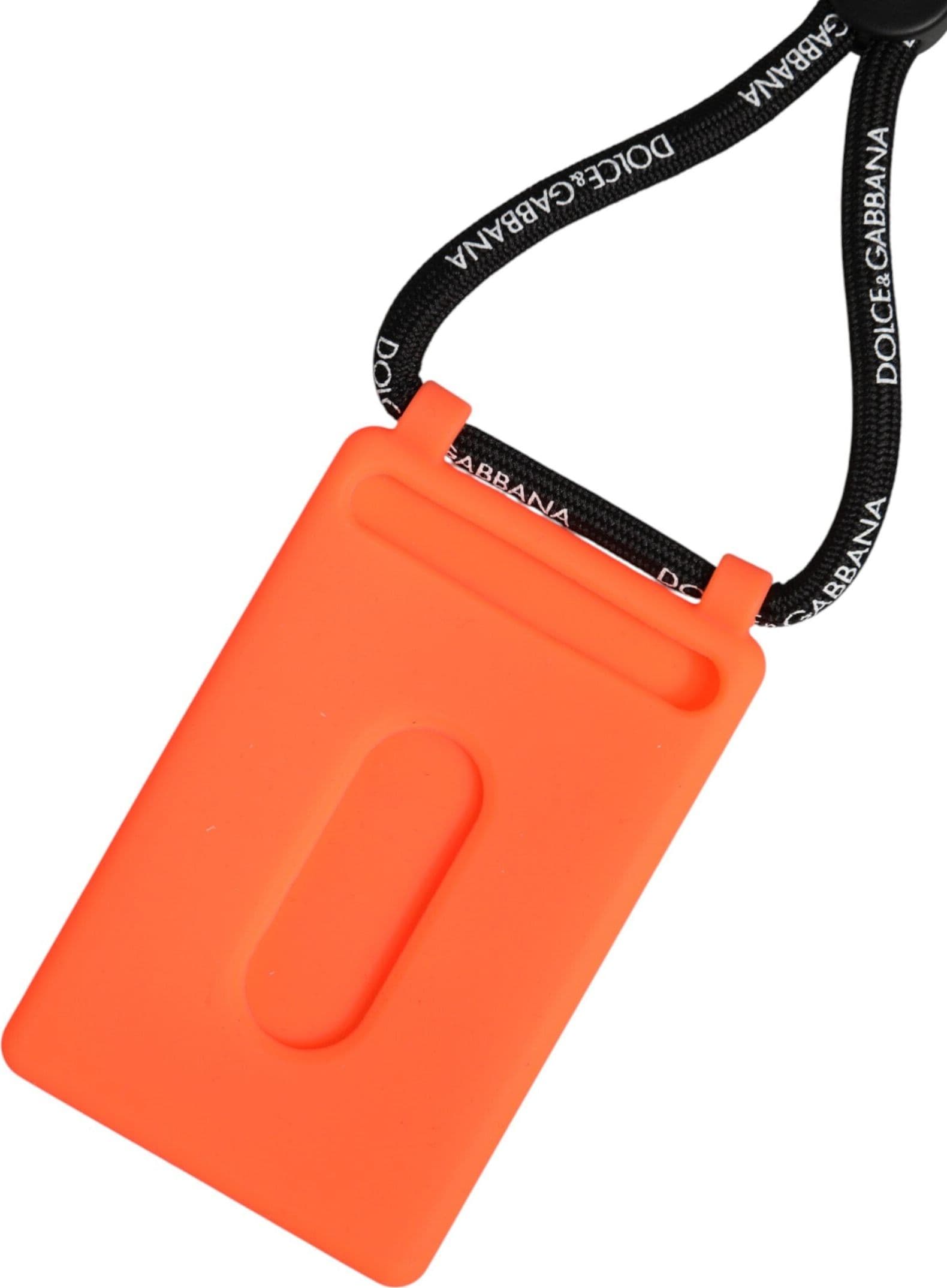 Holder Neon Orange Rubber DG Embossed Adjustable Badge - 4