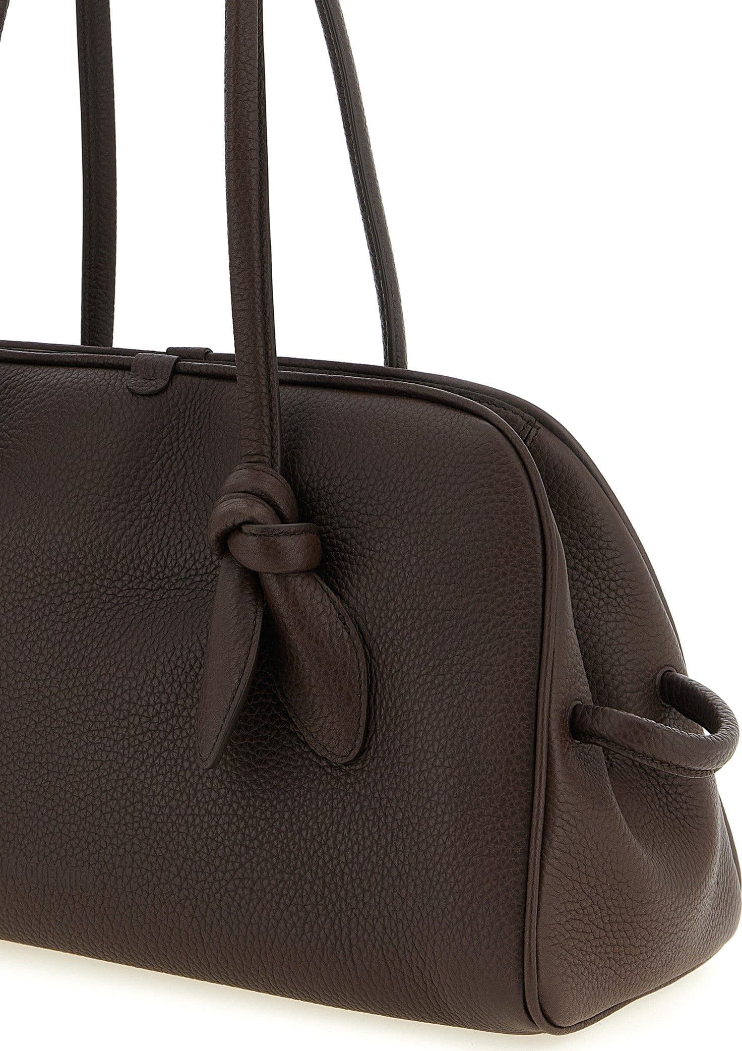 Brown Calfskin Shoulder Bag - 3