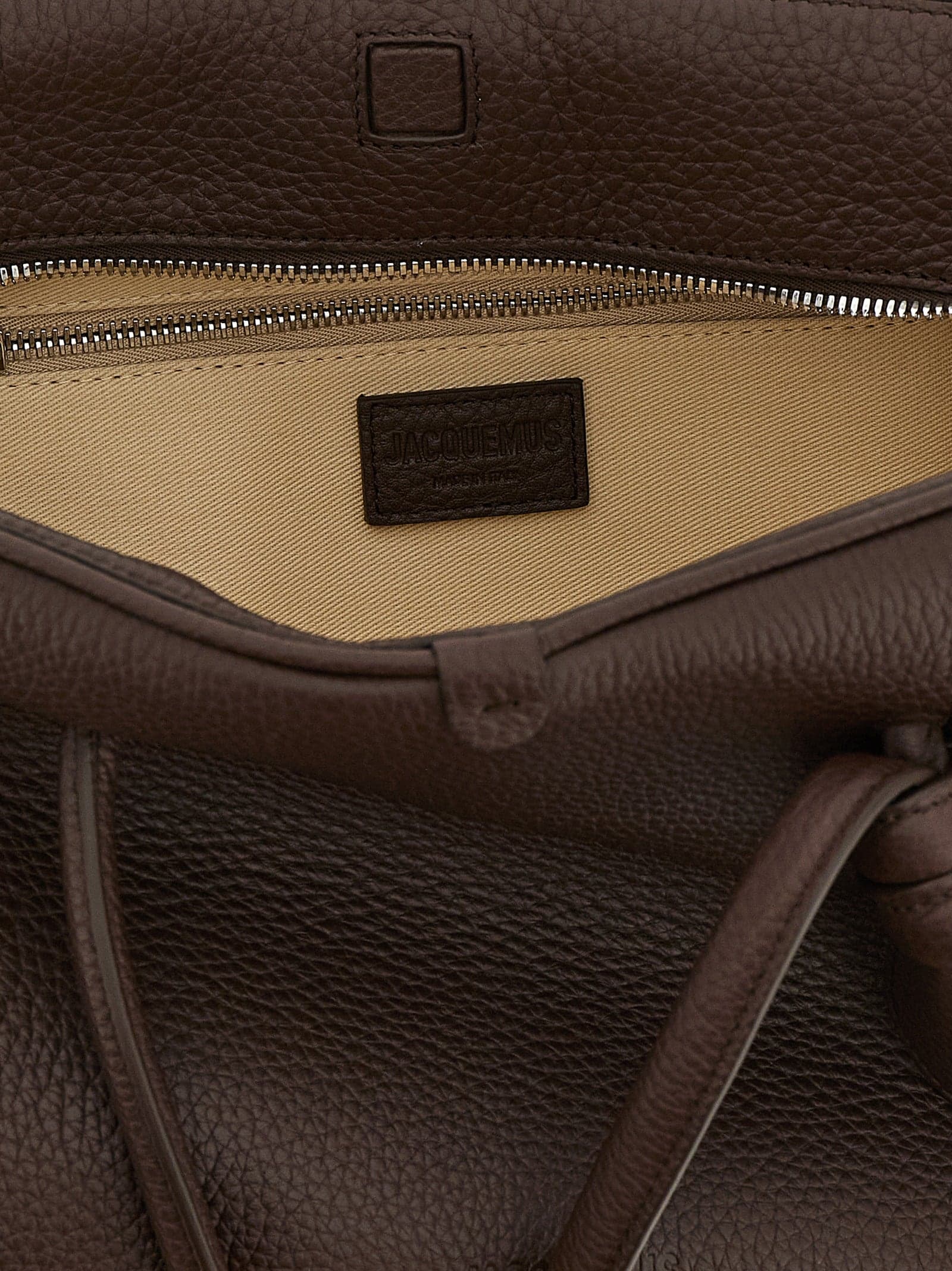 Brown Calfskin Shoulder Bag - 4