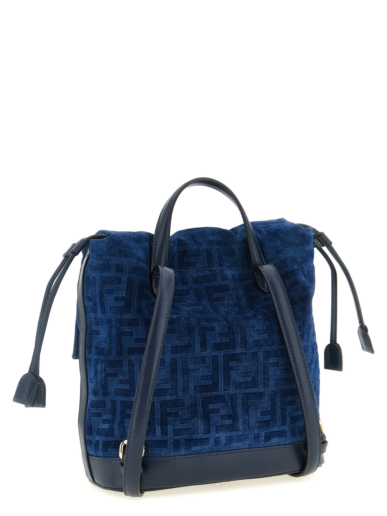 Blue Cotton Backpack - 2