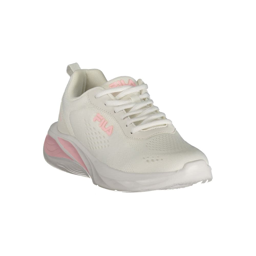 White Polyester Women's Sneakers - 2