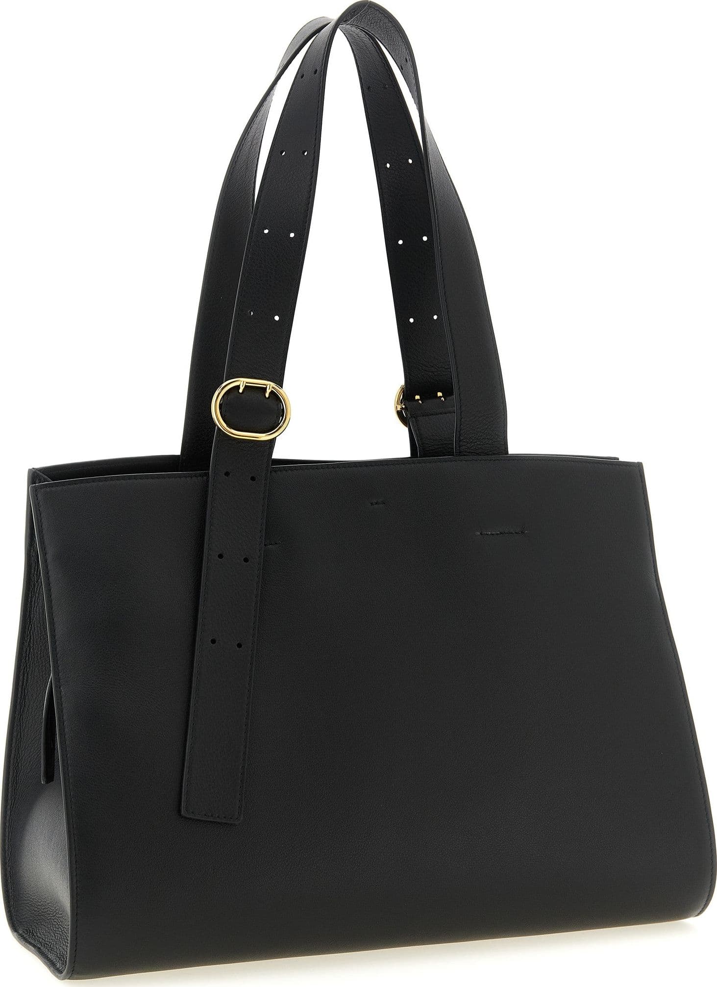 Black Calfskin Tote Bag - 2