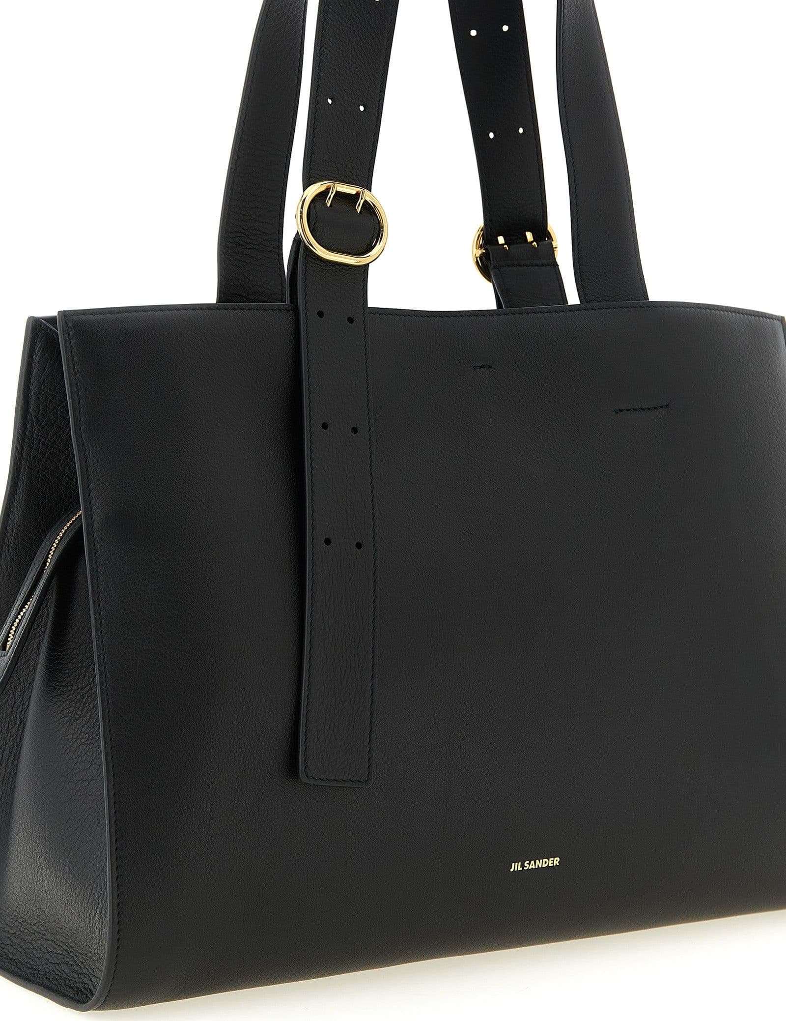 Black Calfskin Tote Bag - 3