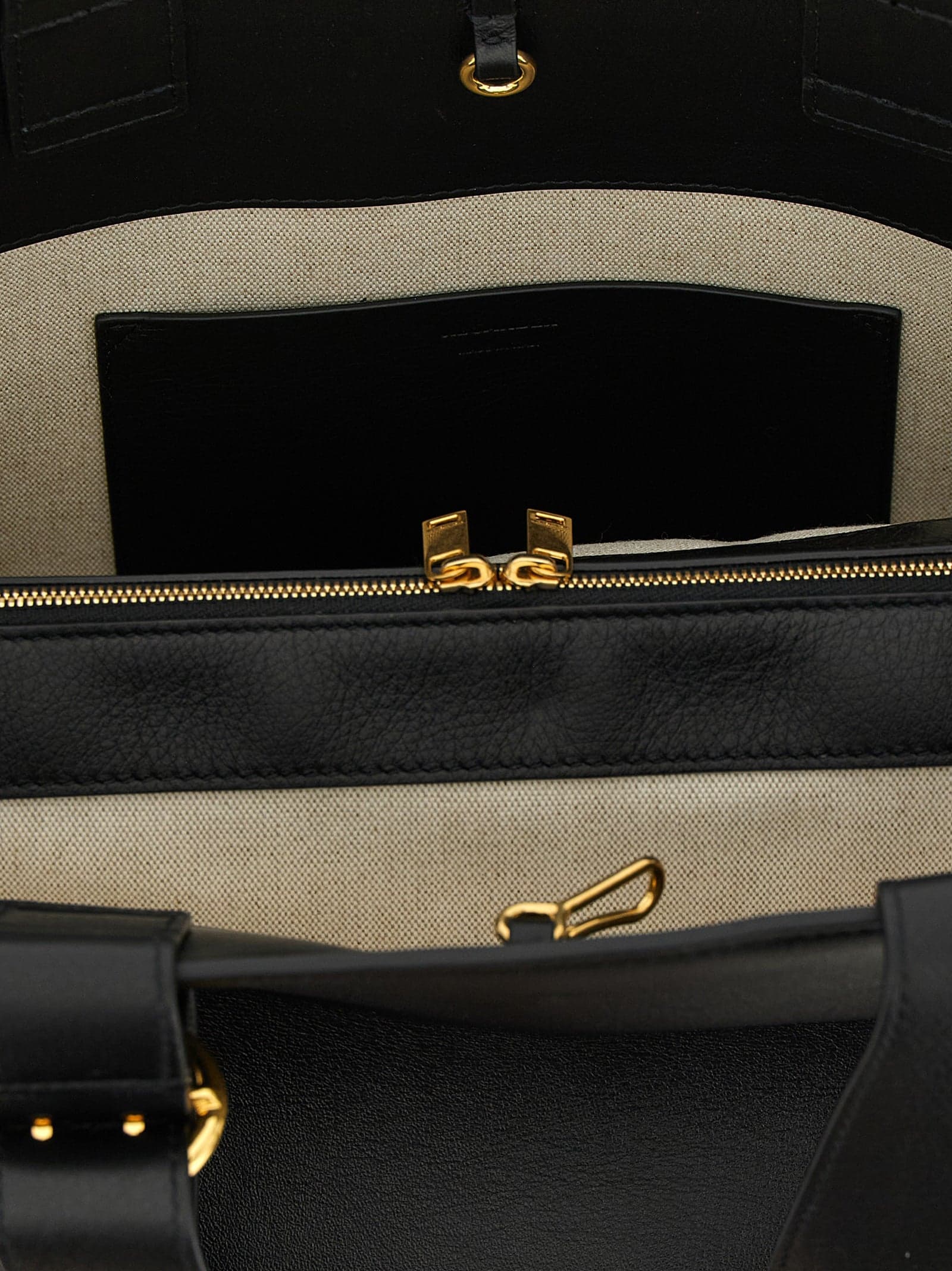 Black Calfskin Tote Bag - 4