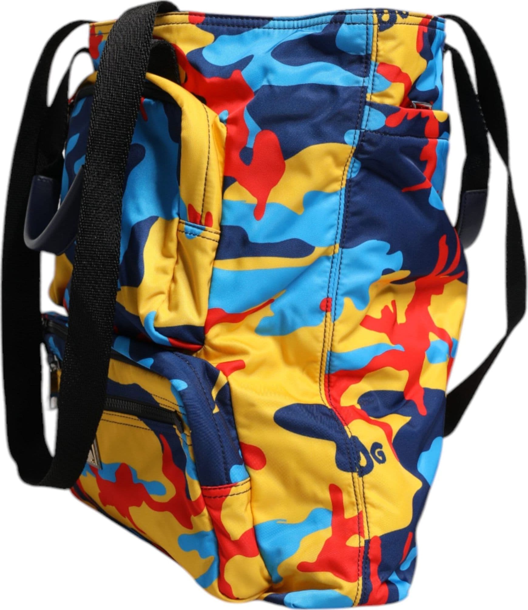 Multicolor Camouflage Nylon Shopping Tote Bag - 4