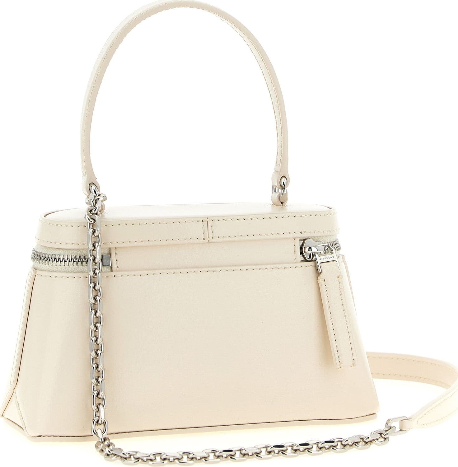 White Leather Crossbody Bag - 2