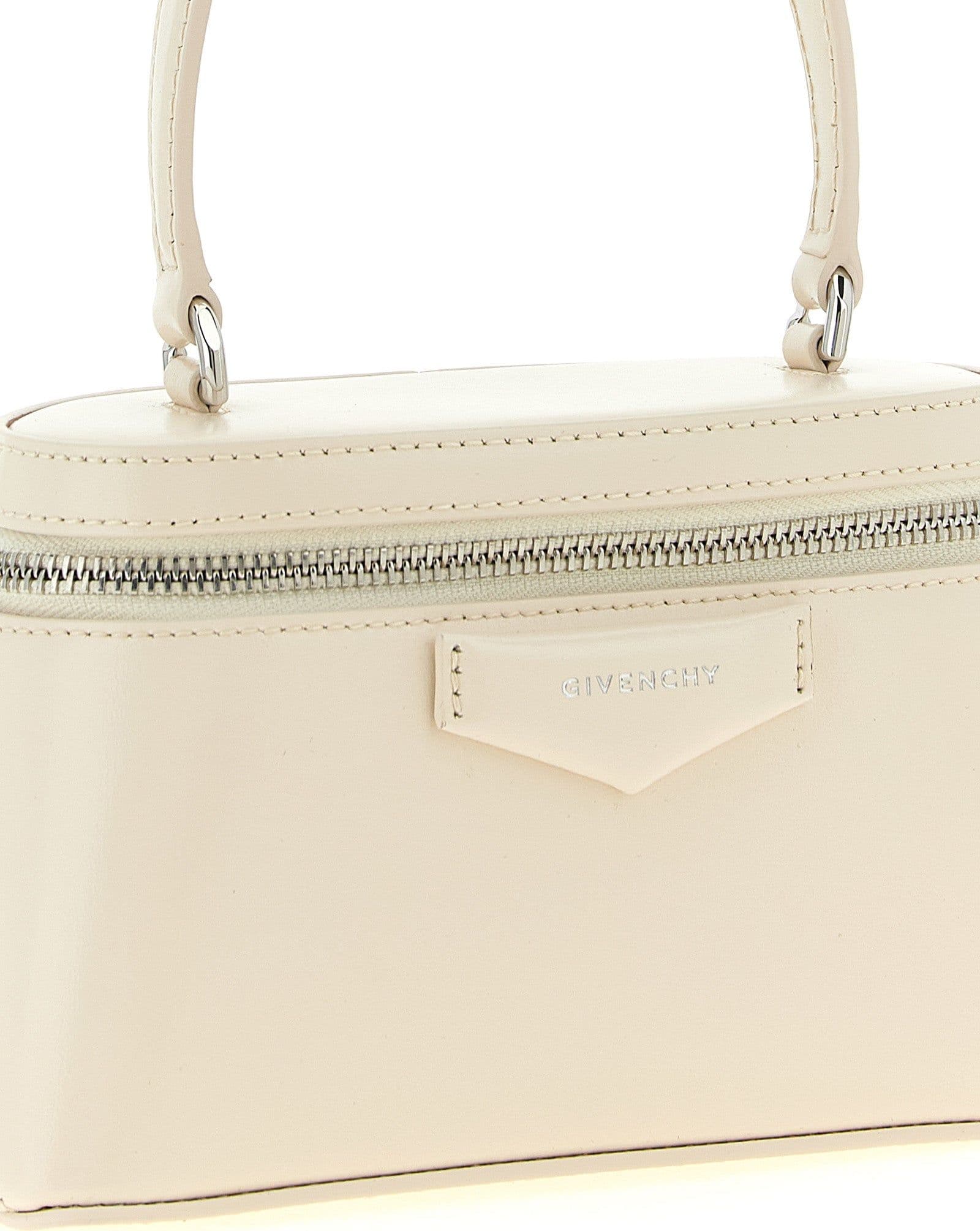 White Leather Crossbody Bag - 3