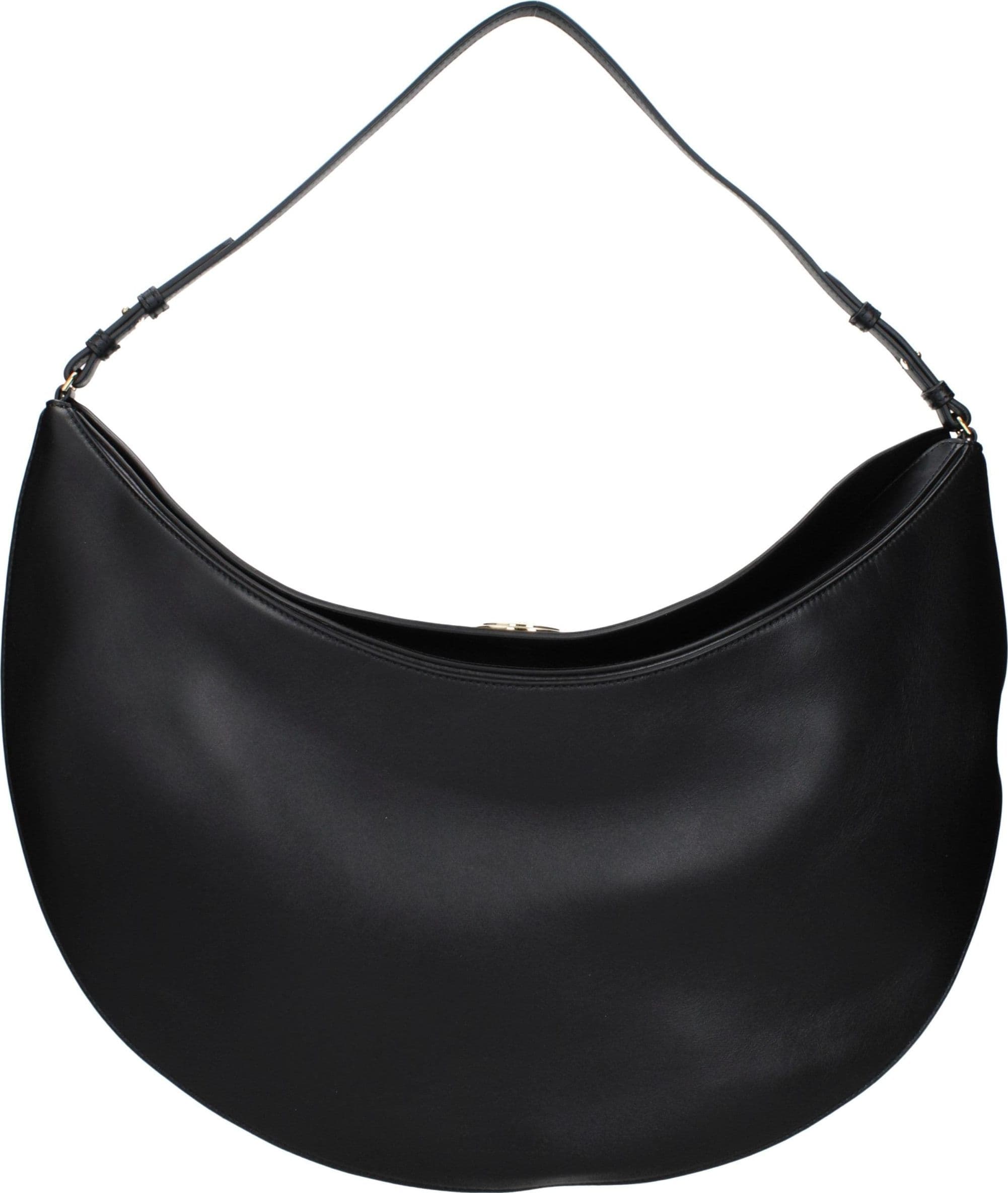 Black Leather Shoulder Bag