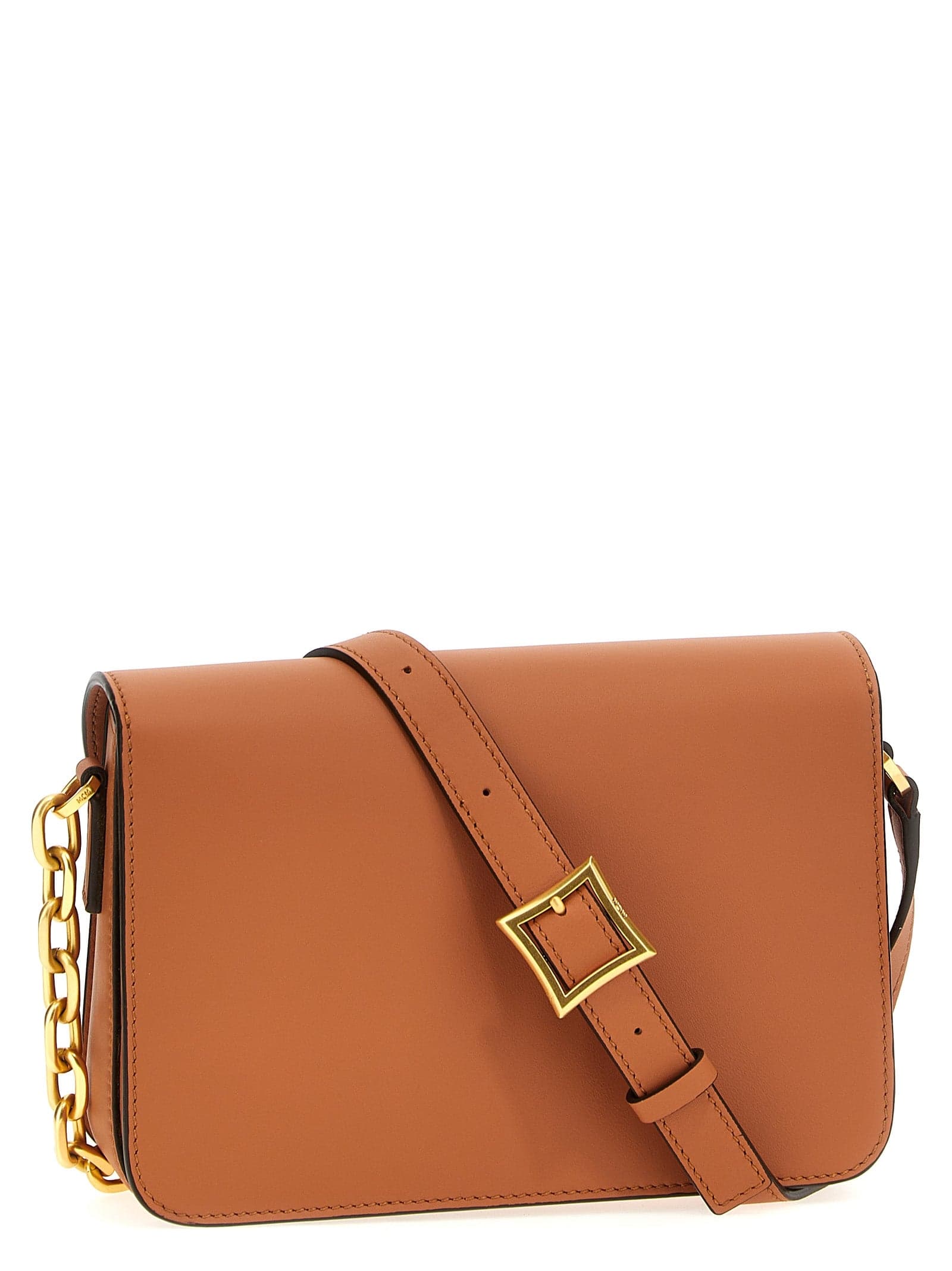 Brown Calfskin Crossbody Bag - 2