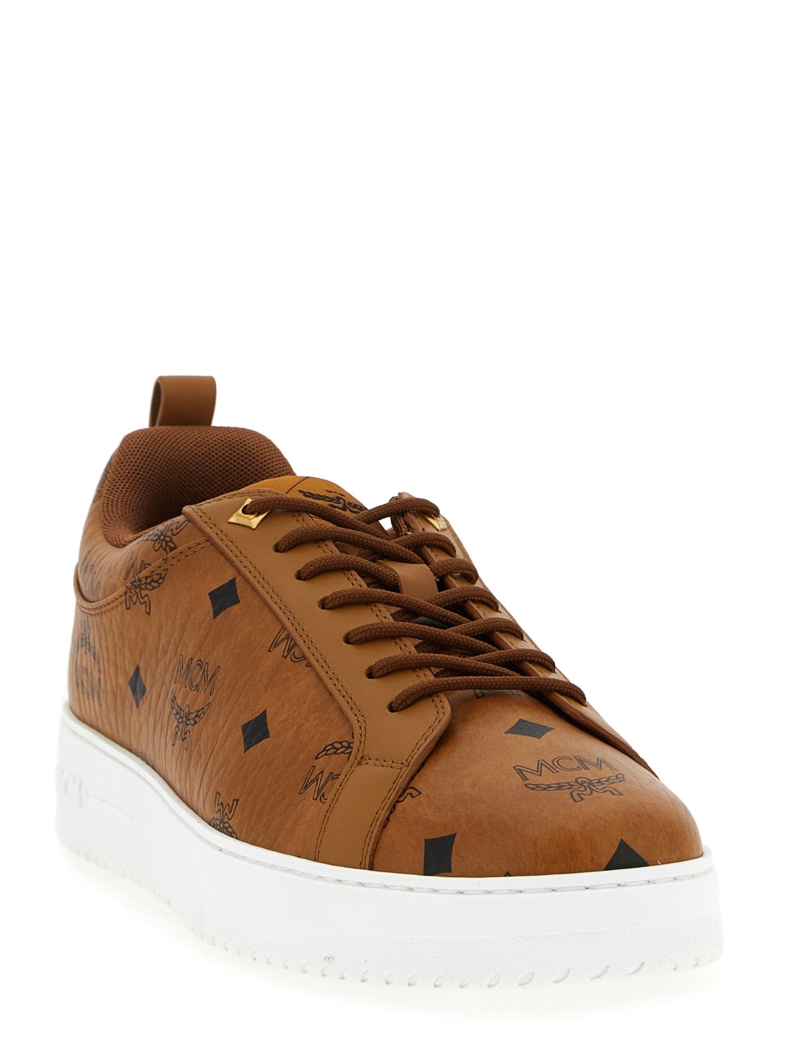 Brown Polyethylene Low Top Sneakers - 2