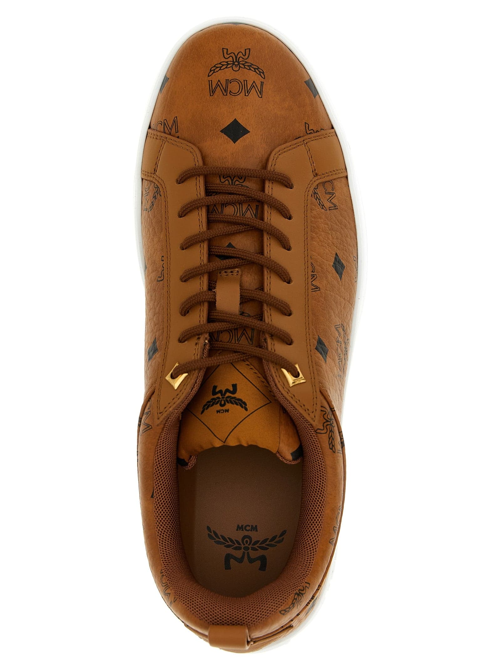 Brown Polyethylene Low Top Sneakers - 4