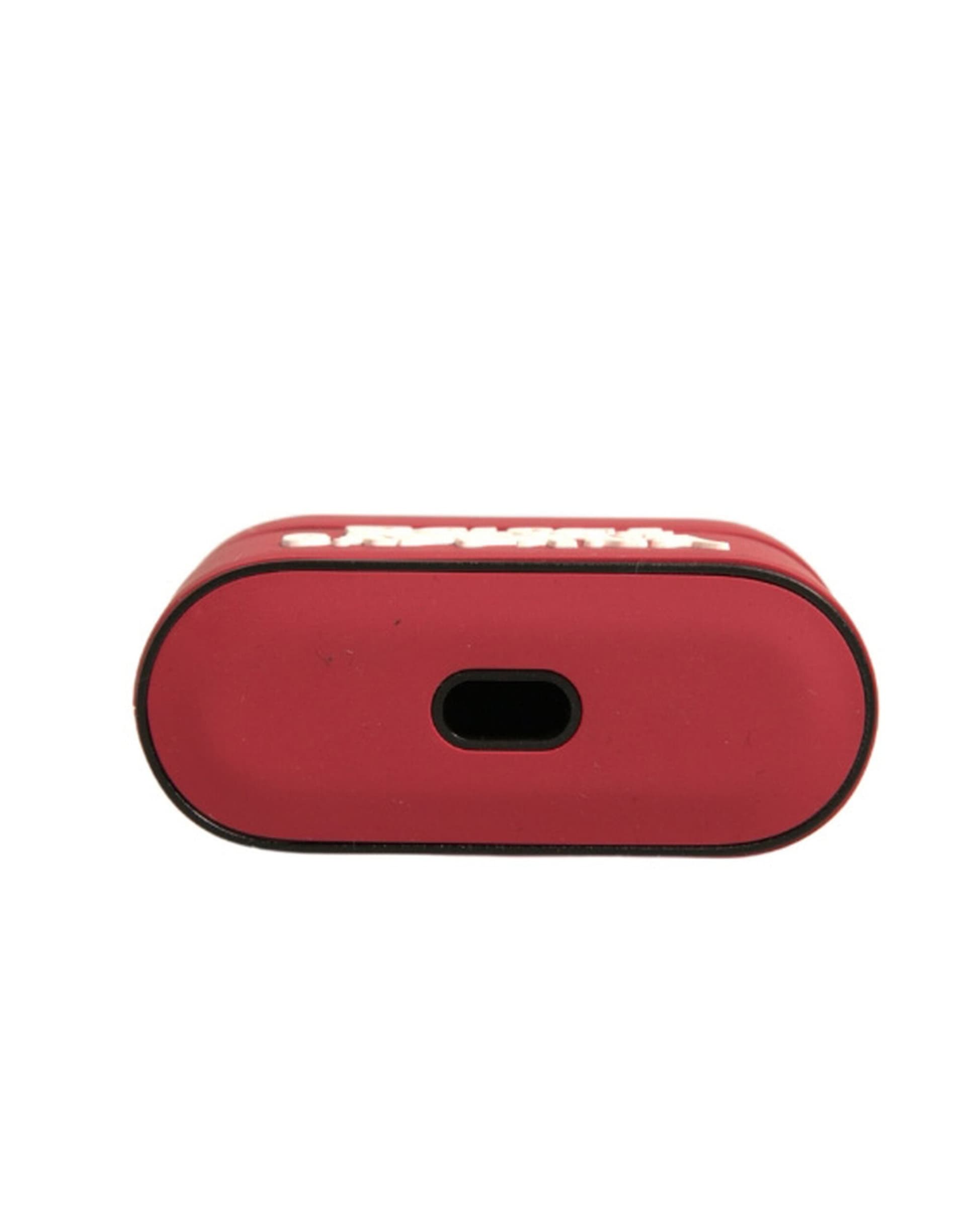 Red PVC Embossed Logo Plaque Holder Airpods Case - 5