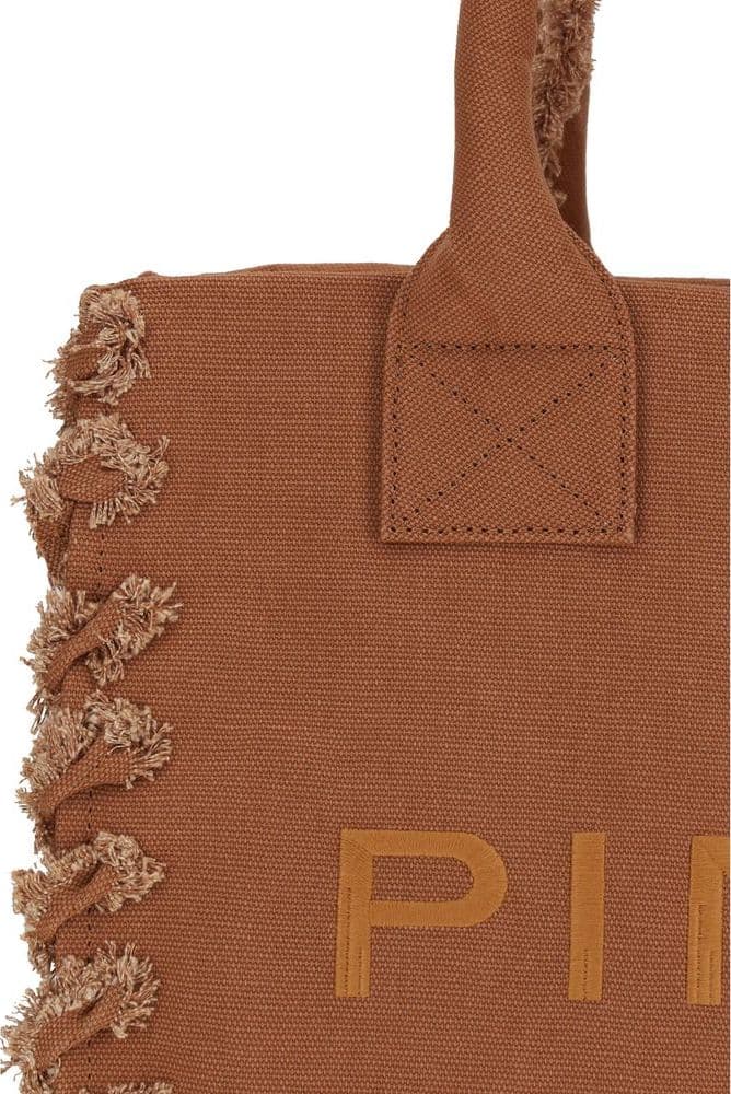 Brown Cotton Shoulder Bag - 4