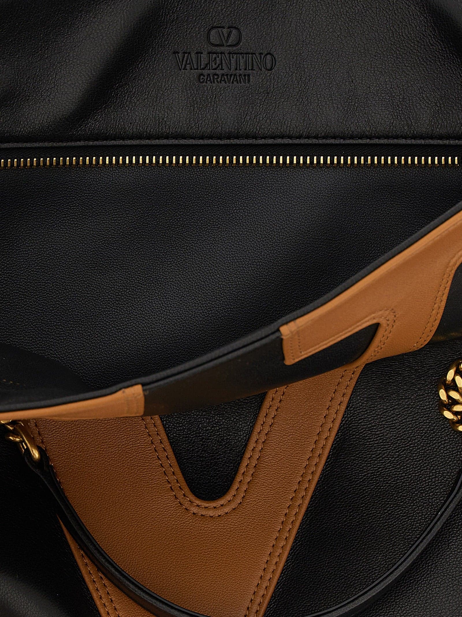 Brown Lamb Leather Tote Bag - 4