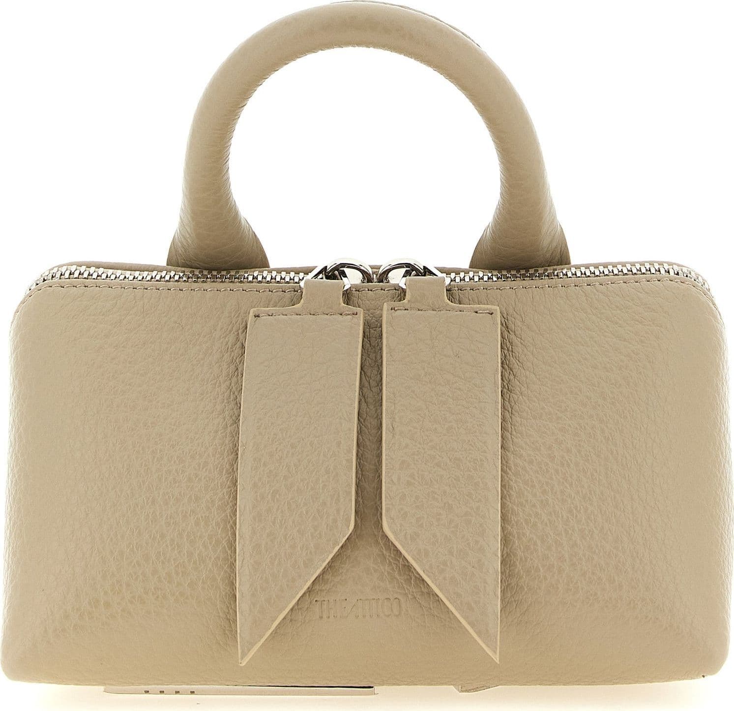 Beige Bovine Leather Handbag