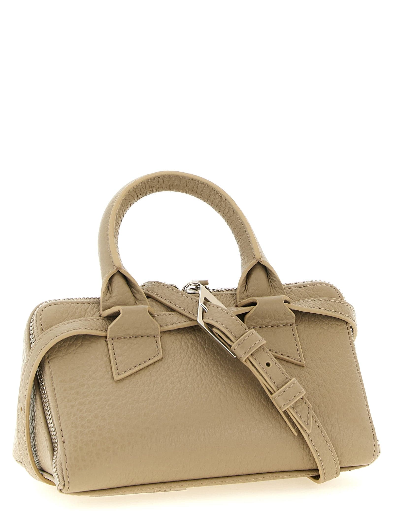 Beige Bovine Leather Handbag - 2