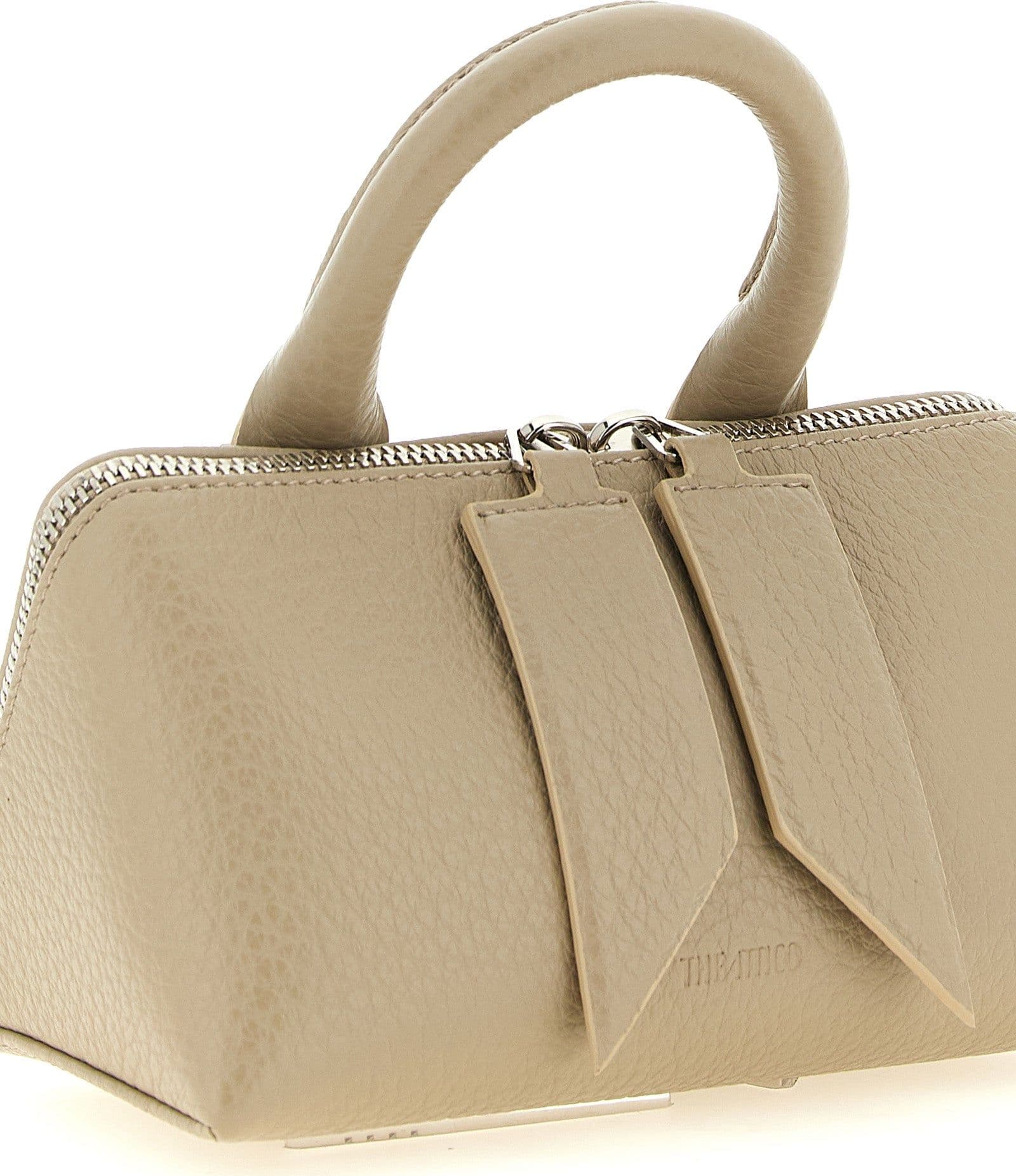 Beige Bovine Leather Handbag - 3