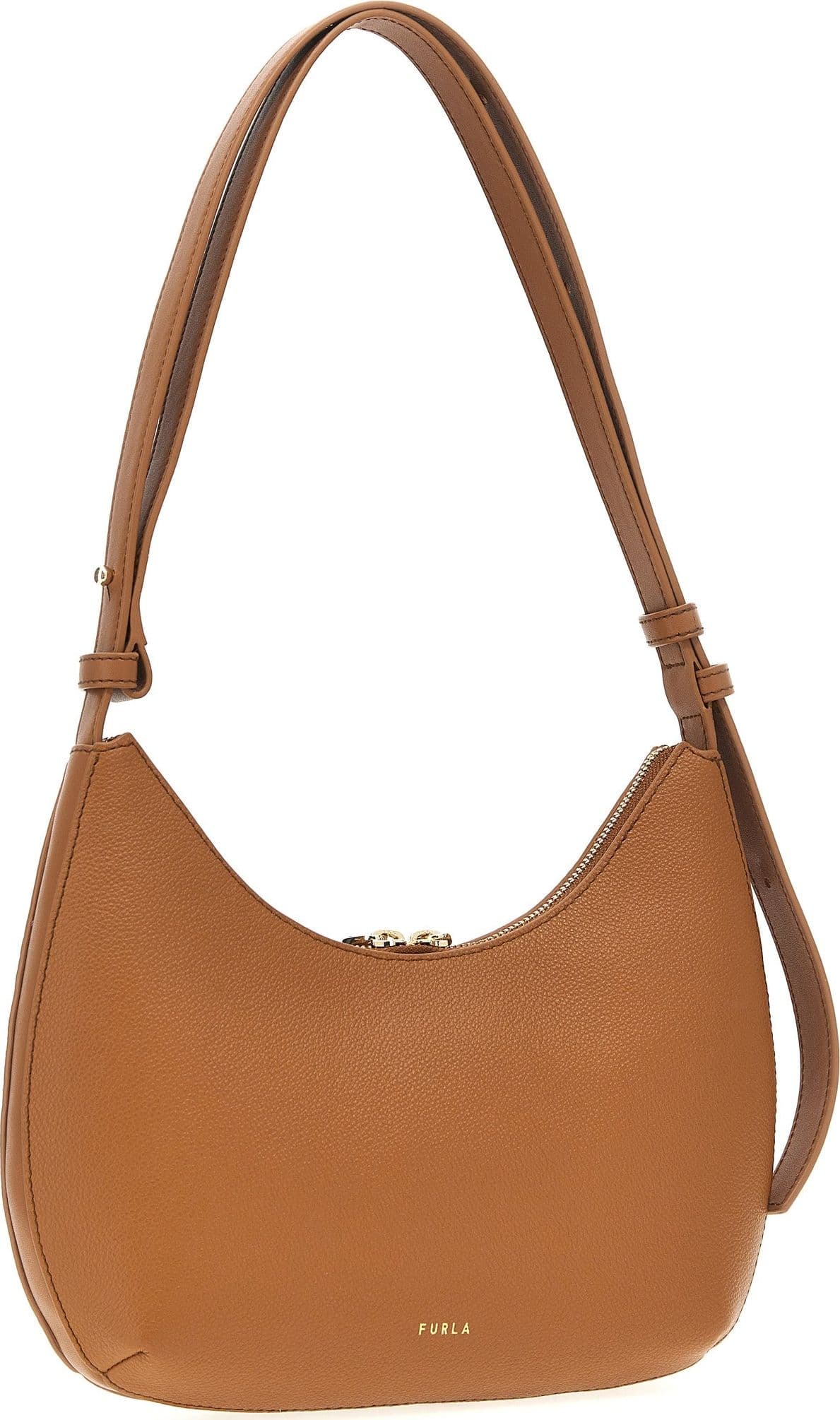 Brown Leather Shoulder Bag - 2