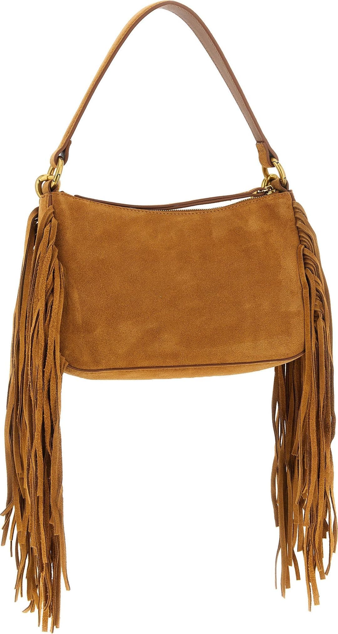 Brown Leather Shoulder Bag - 2