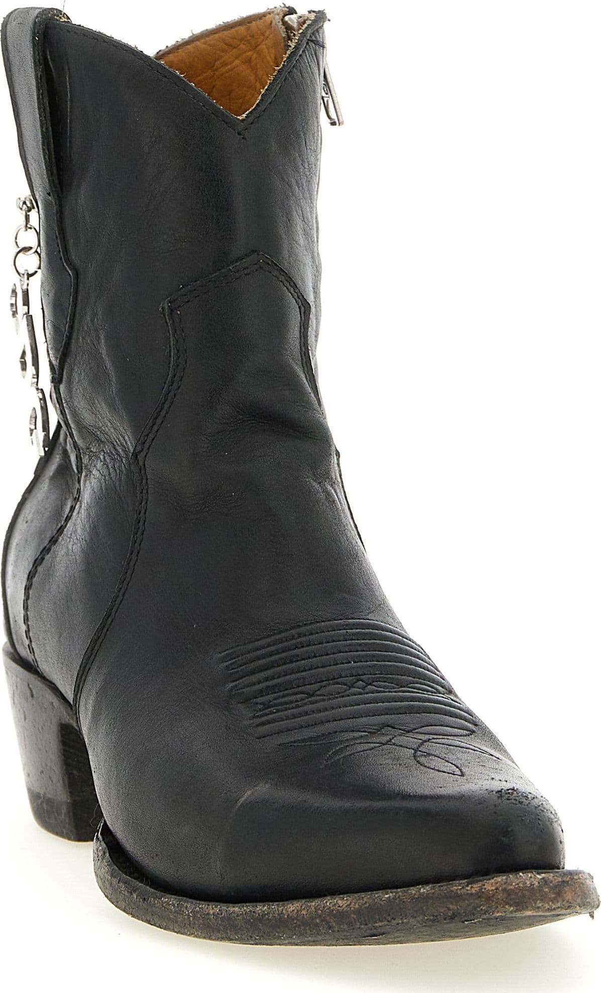 Black Cowhide Chelsea Boots - 2