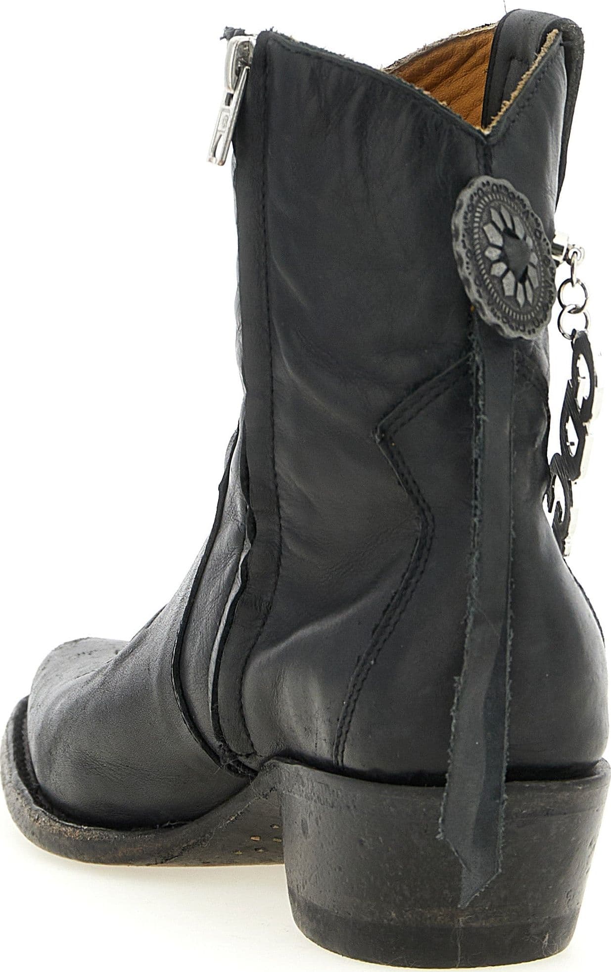 Black Cowhide Chelsea Boots - 3